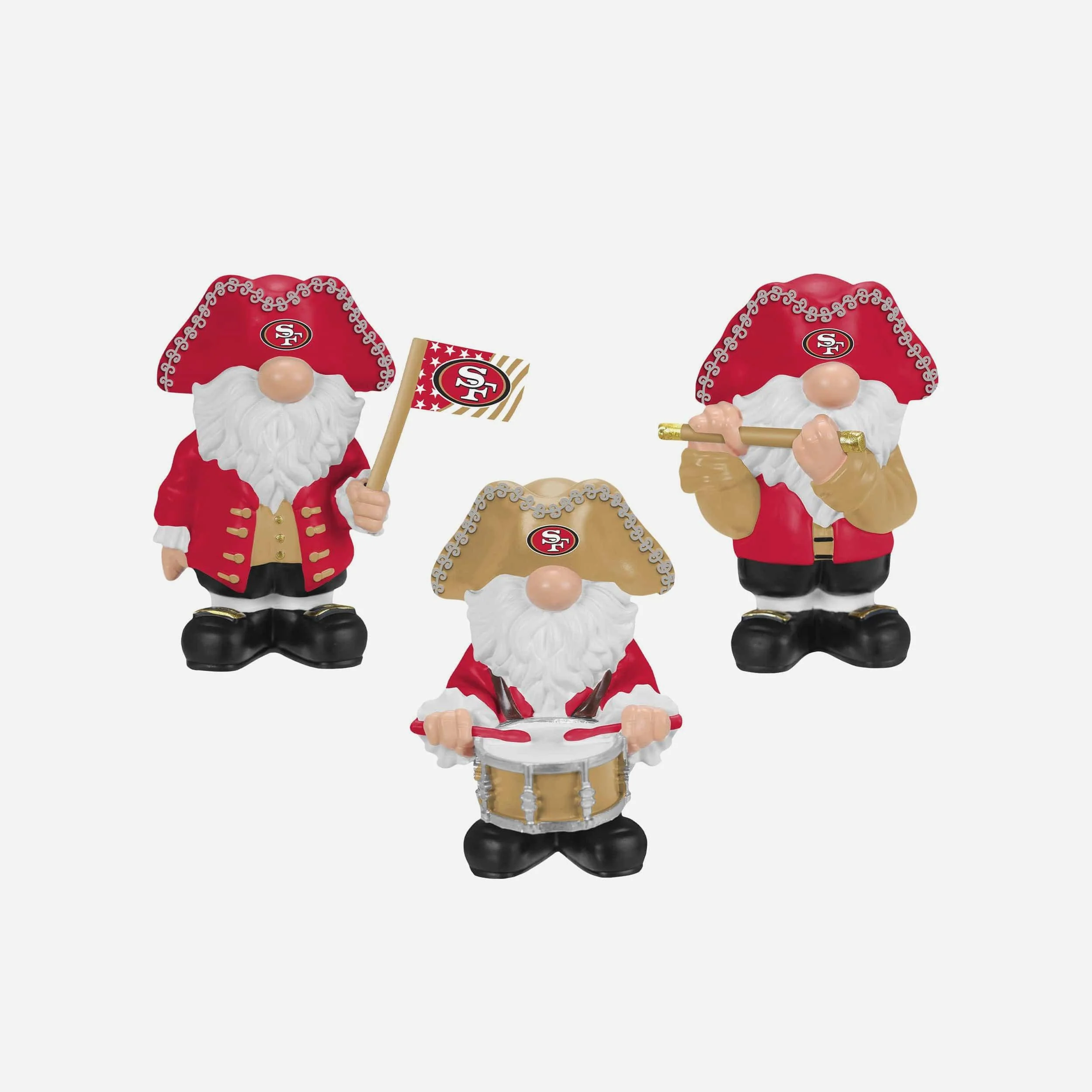San Francisco 49ers 3 Pack Americana Mini Gnome Set