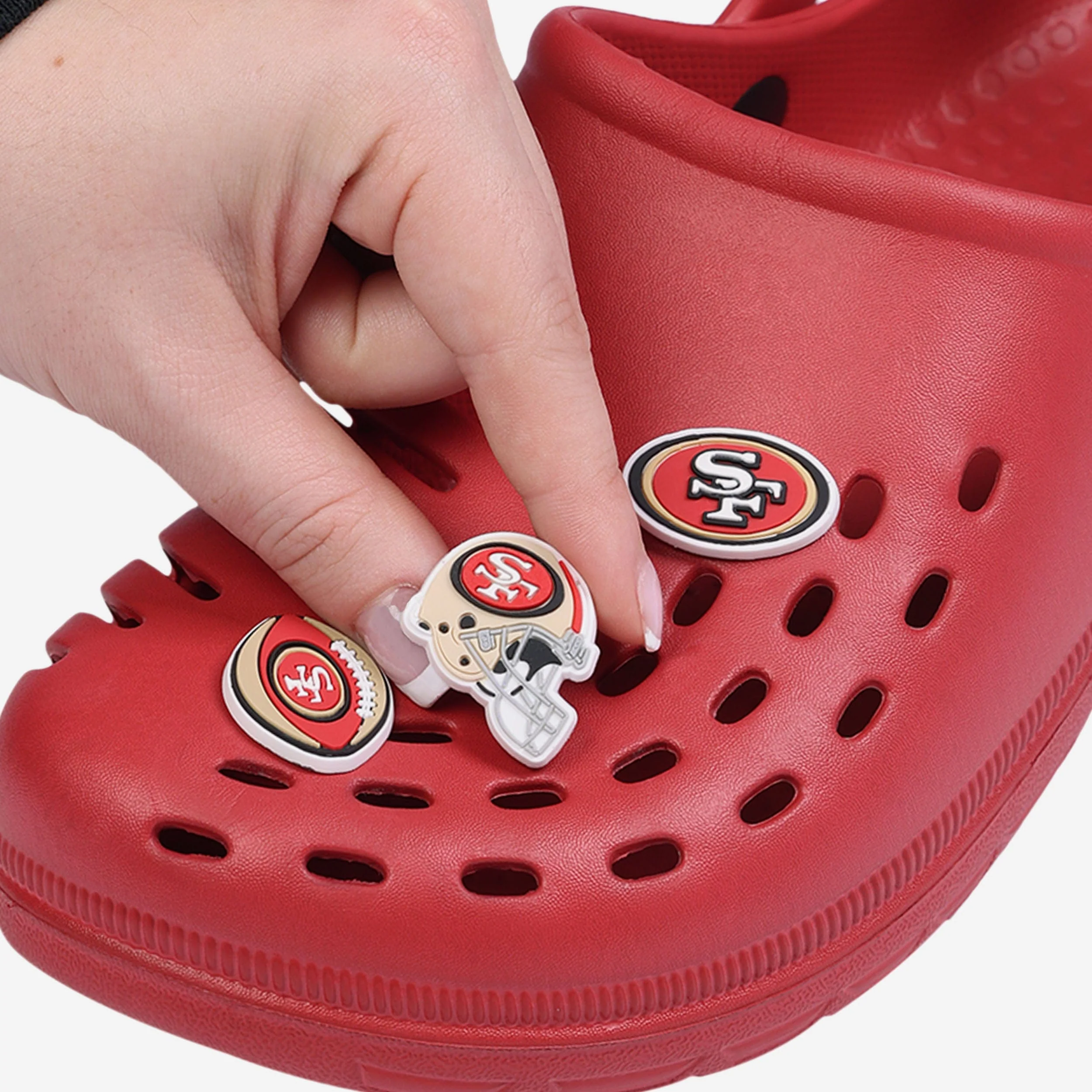 San Francisco 49ers 6 Pack Team Clog Charms - Image 3
