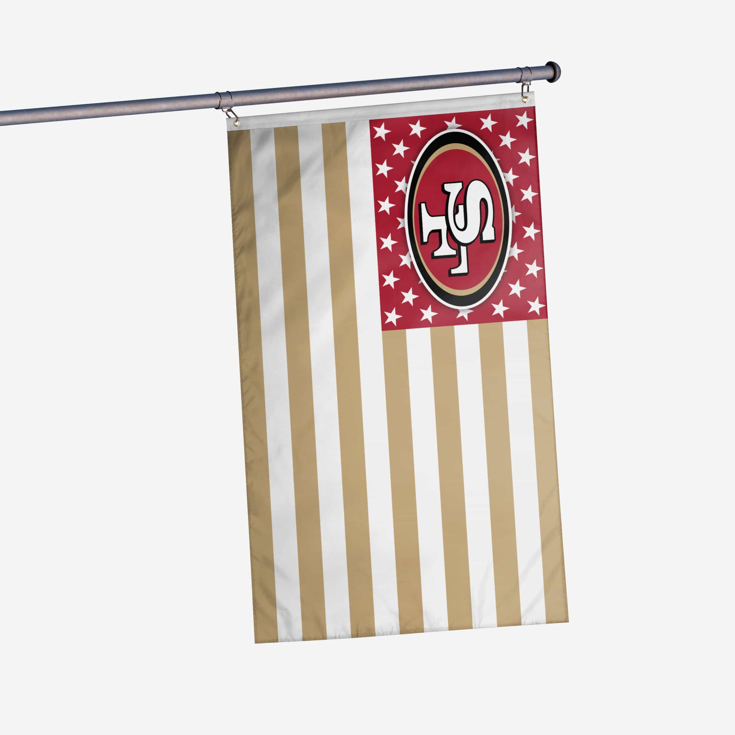 San Francisco 49ers American Stars Horizontal Flag