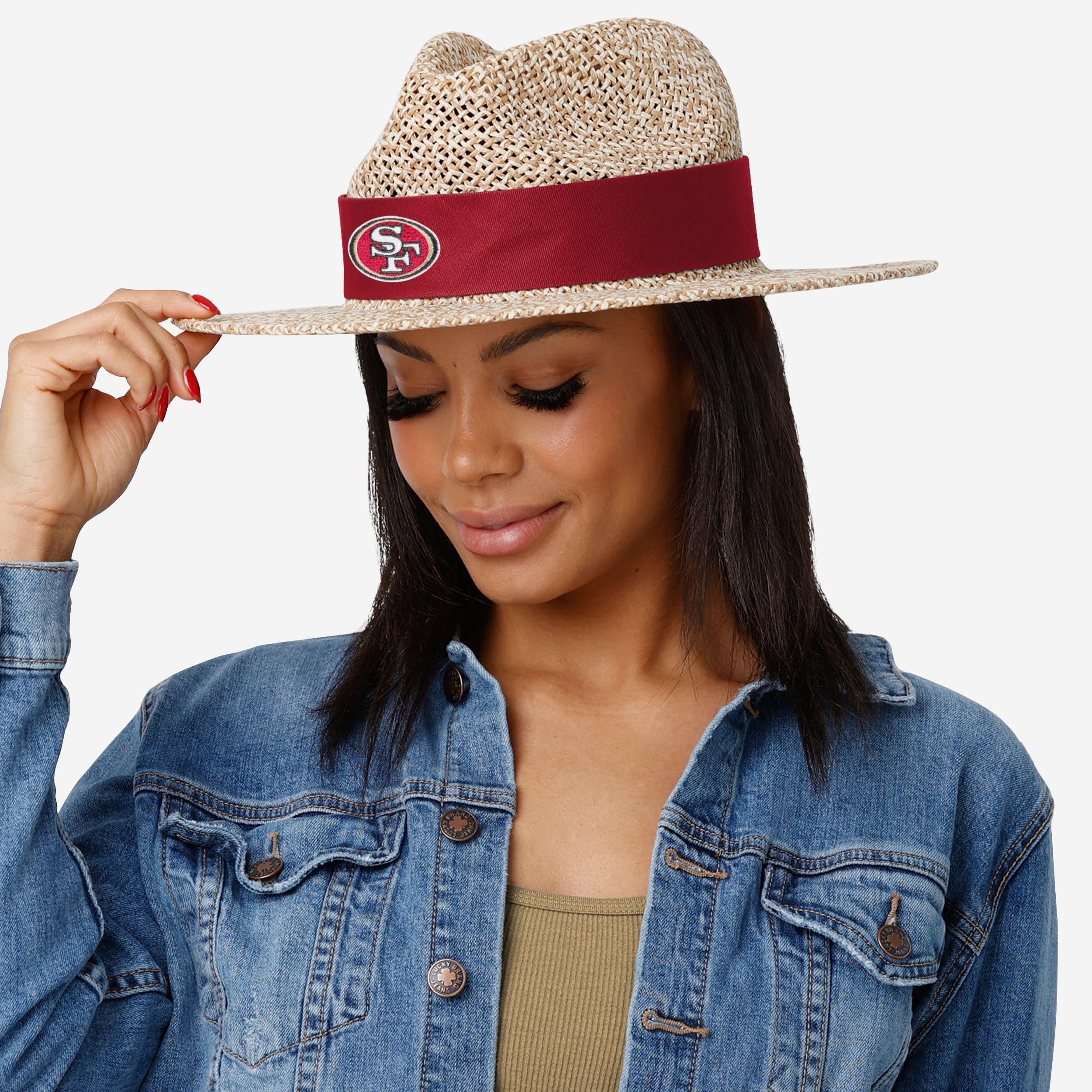 San Francisco 49ers Band Straw Hat - Image 5