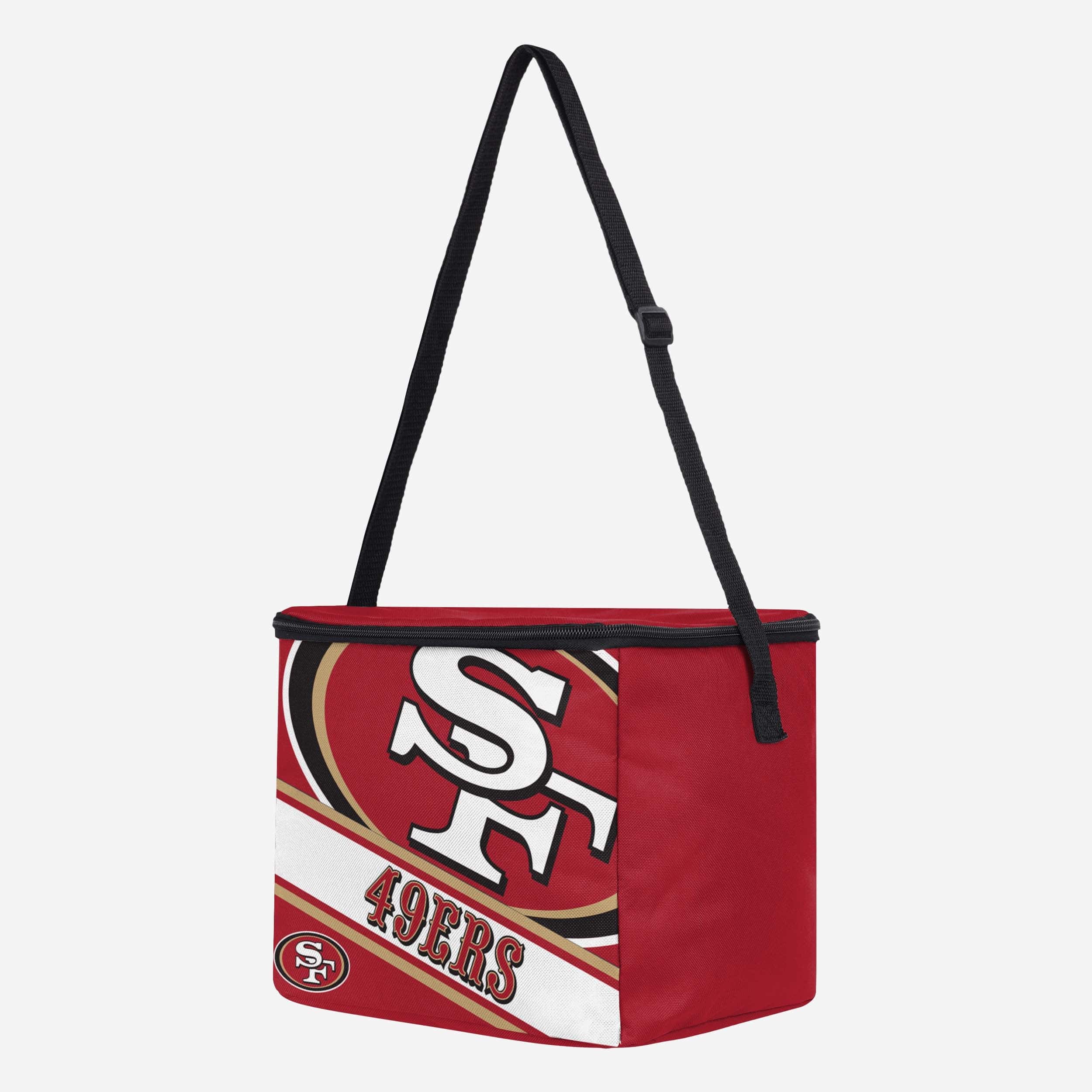 San Francisco 49ers Big Logo Stripe 12 Pack Cooler - Image 2
