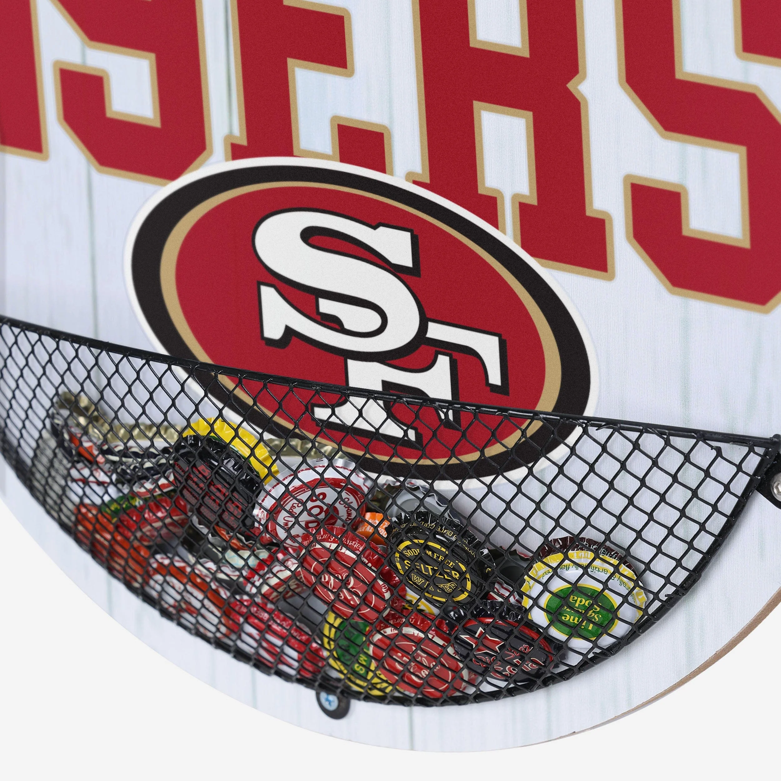 San Francisco 49ers Bottle Opener Cap Catcher Wall Sign - Image 4