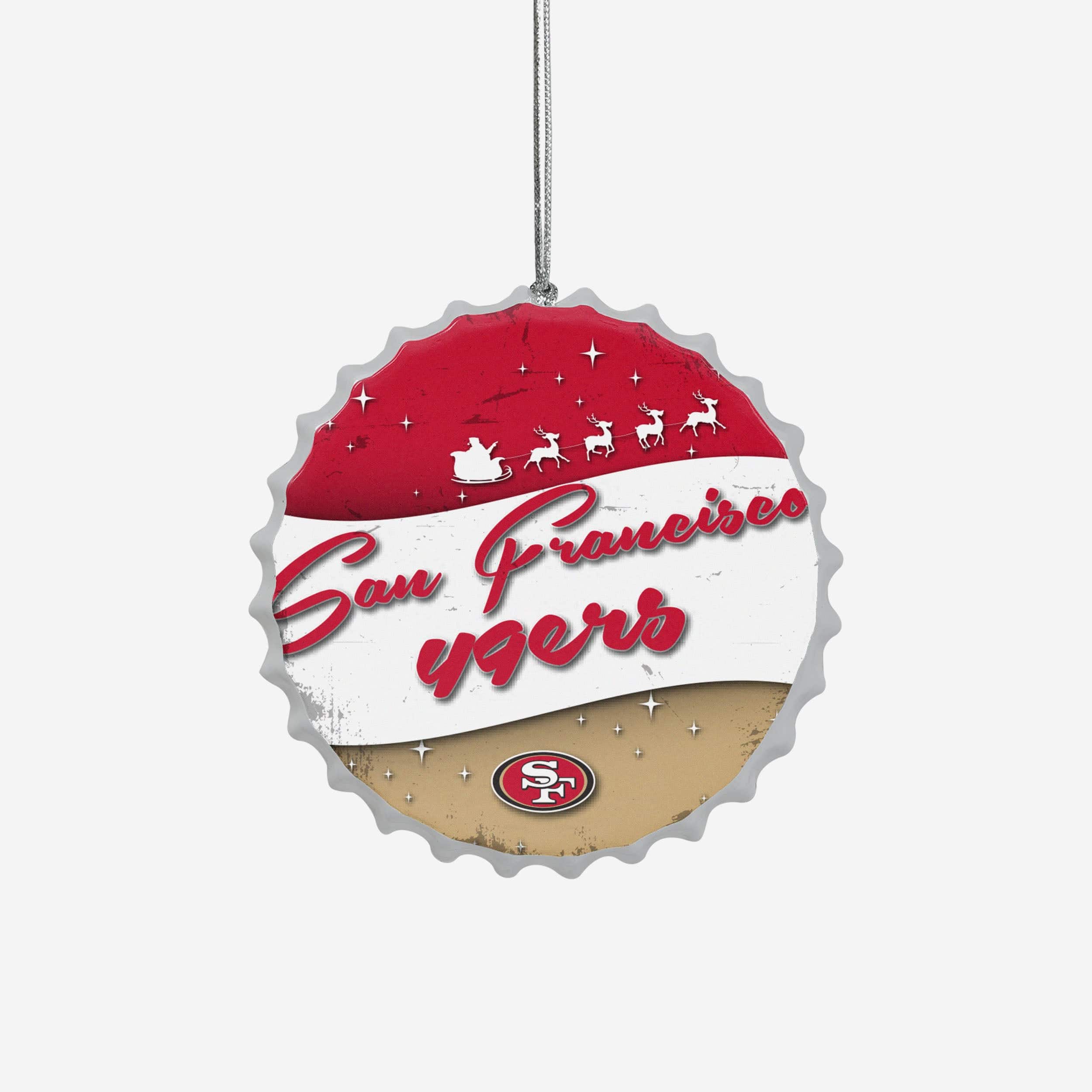 San Francisco 49ers Bottlecap Sign Ornament