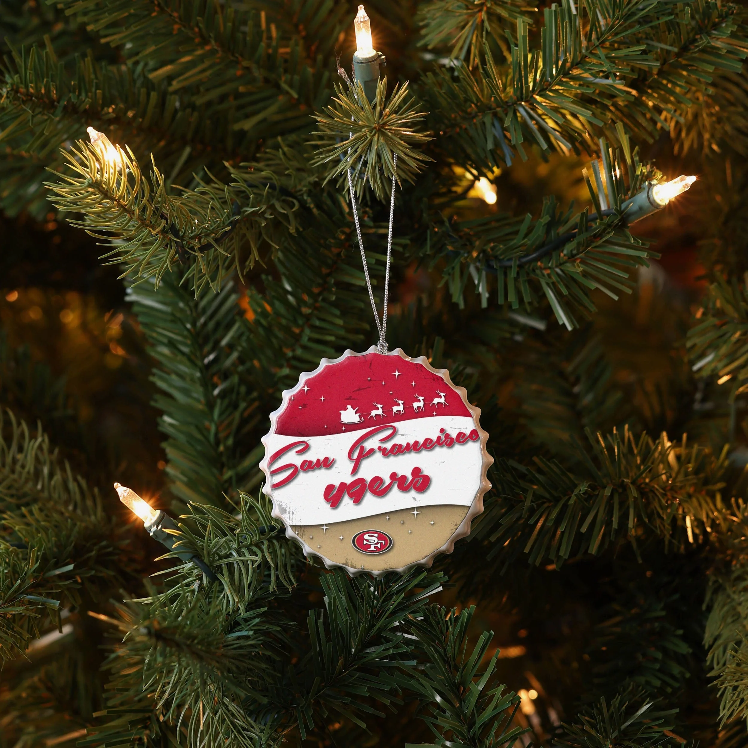 San Francisco 49ers Bottlecap Sign Ornament - Image 3