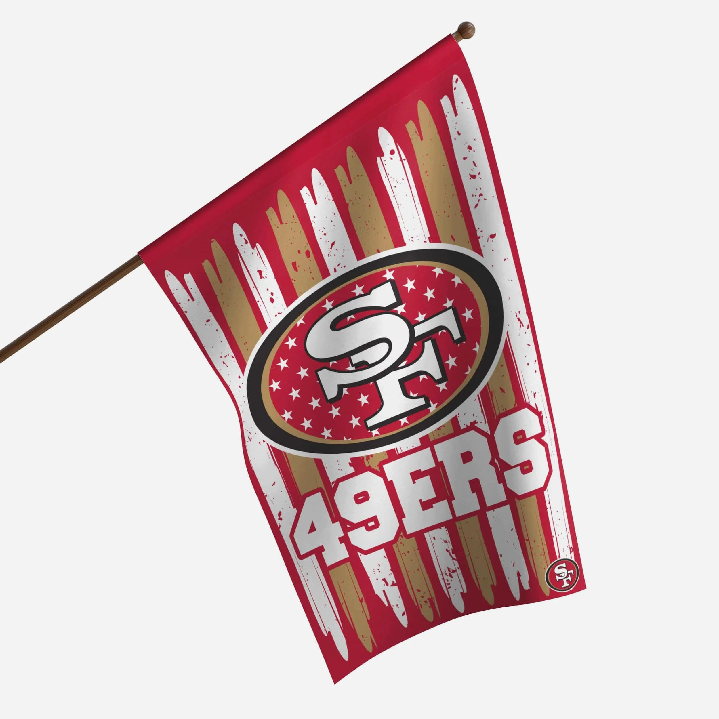 San Francisco 49ers Brushstroke Americana Vertical Flag