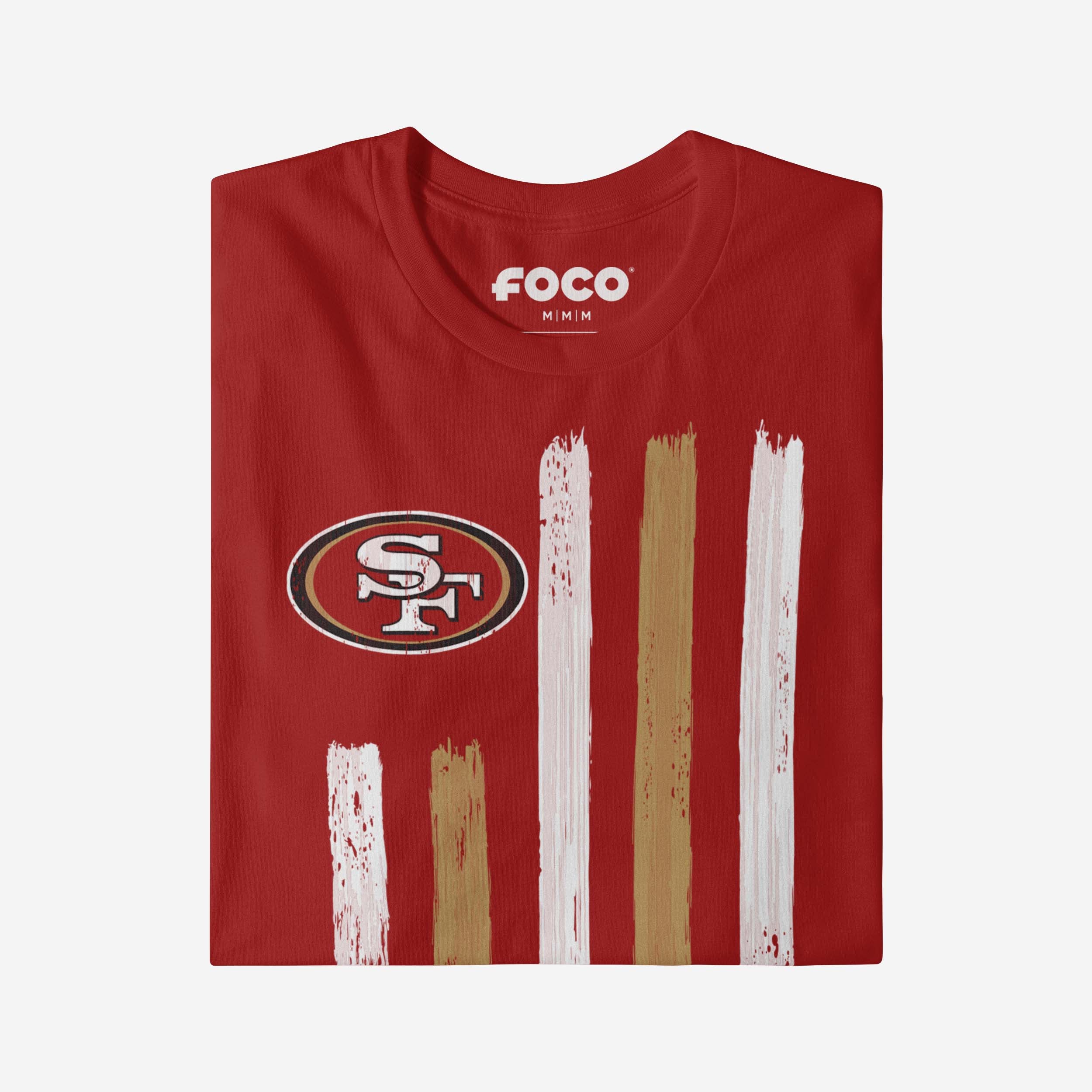 San Francisco 49ers Brushstroke Flag T-Shirt - Image 4