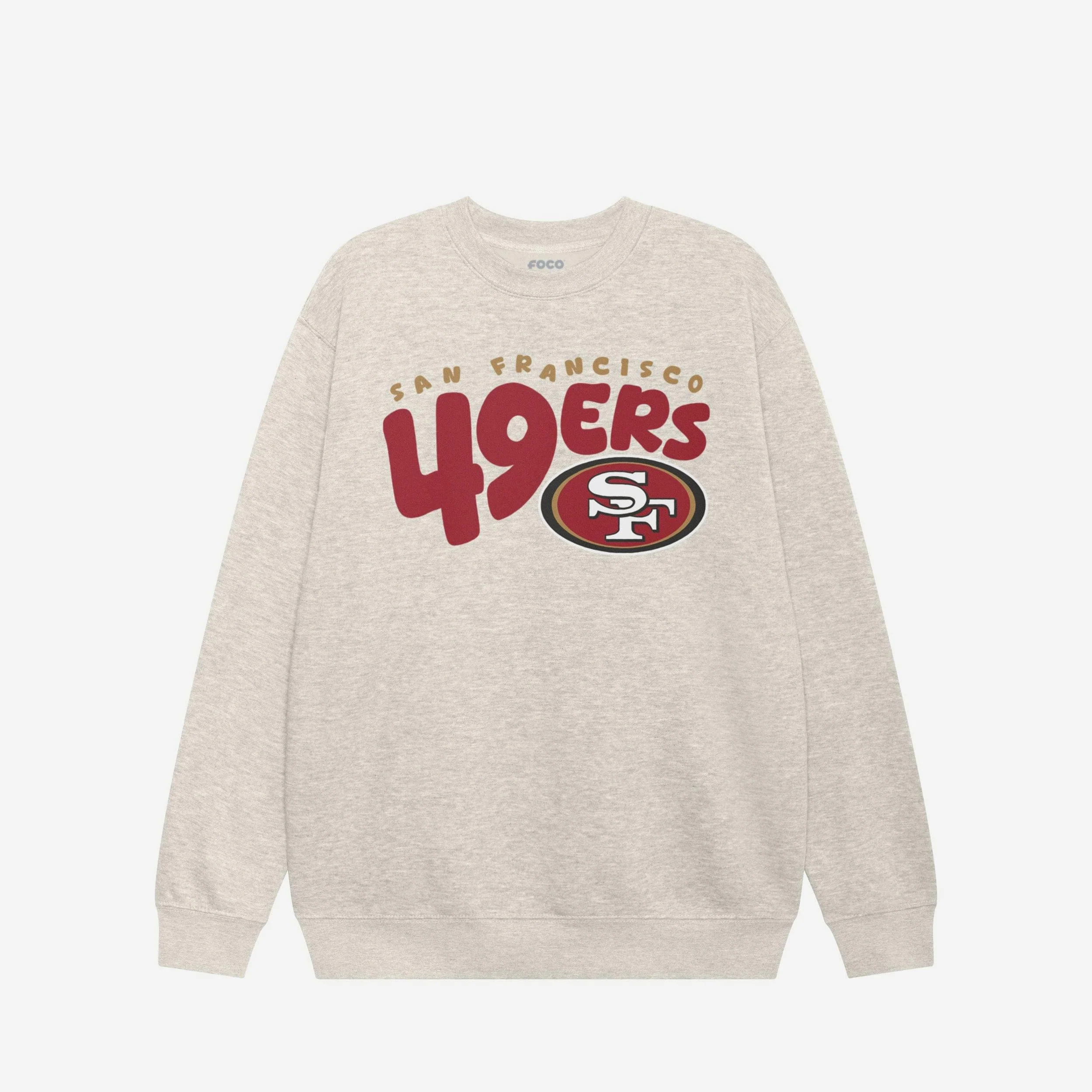 San Francisco 49ers Bubble Crew Neck Sweatshirt
