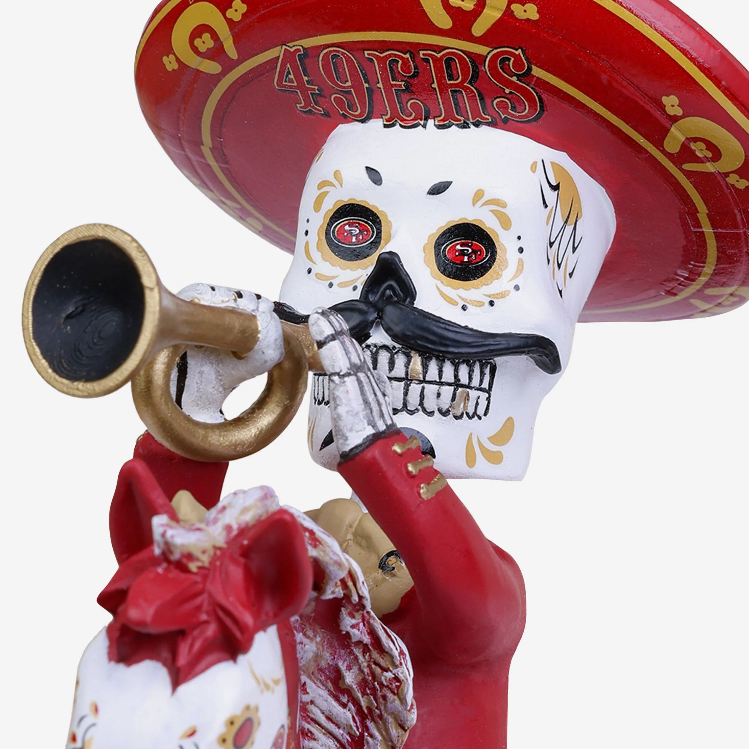 San Francisco 49ers Calavera Bobblehead - Image 2