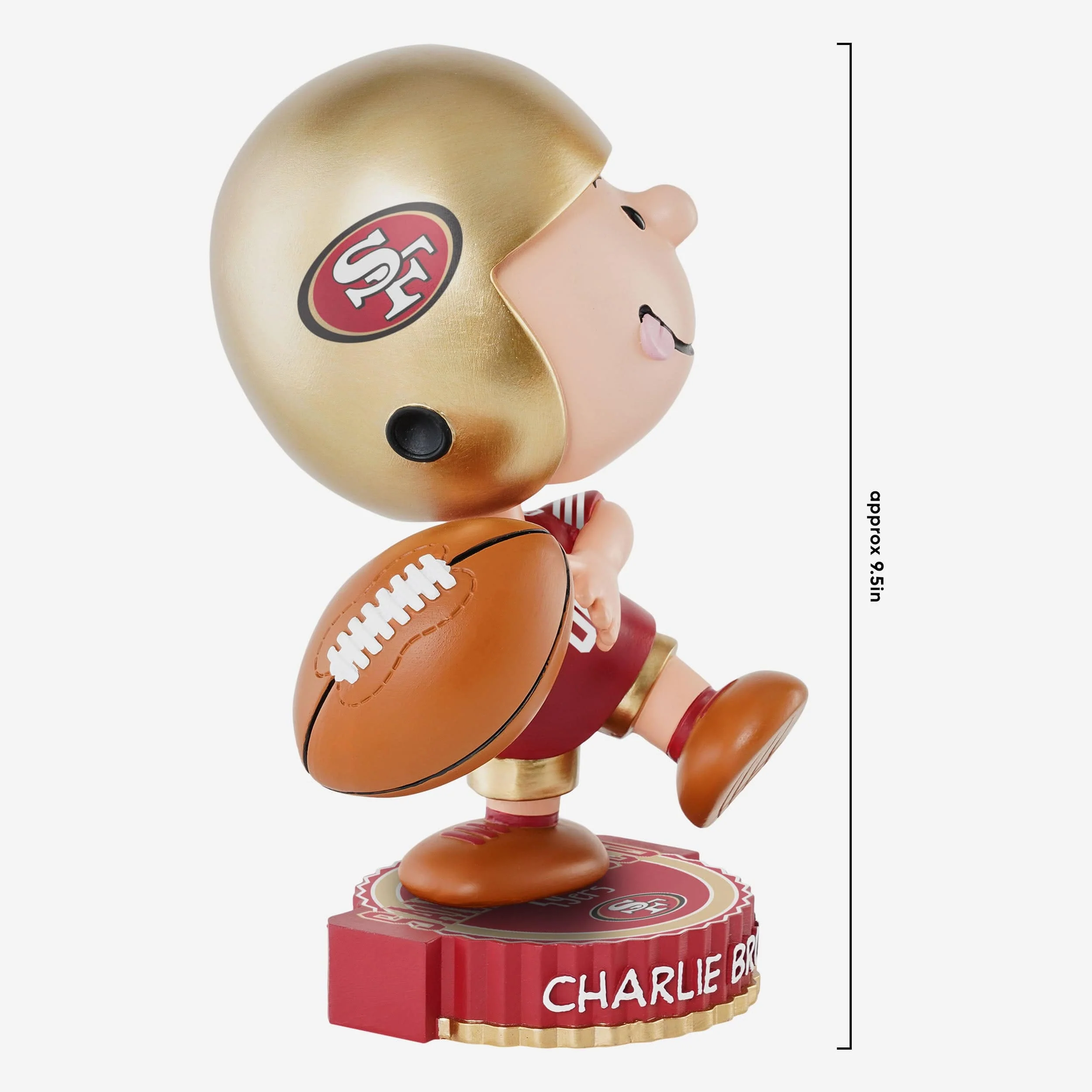 San Francisco 49ers Charlie Brown Peanuts Bighead Bobblehead - Image 4