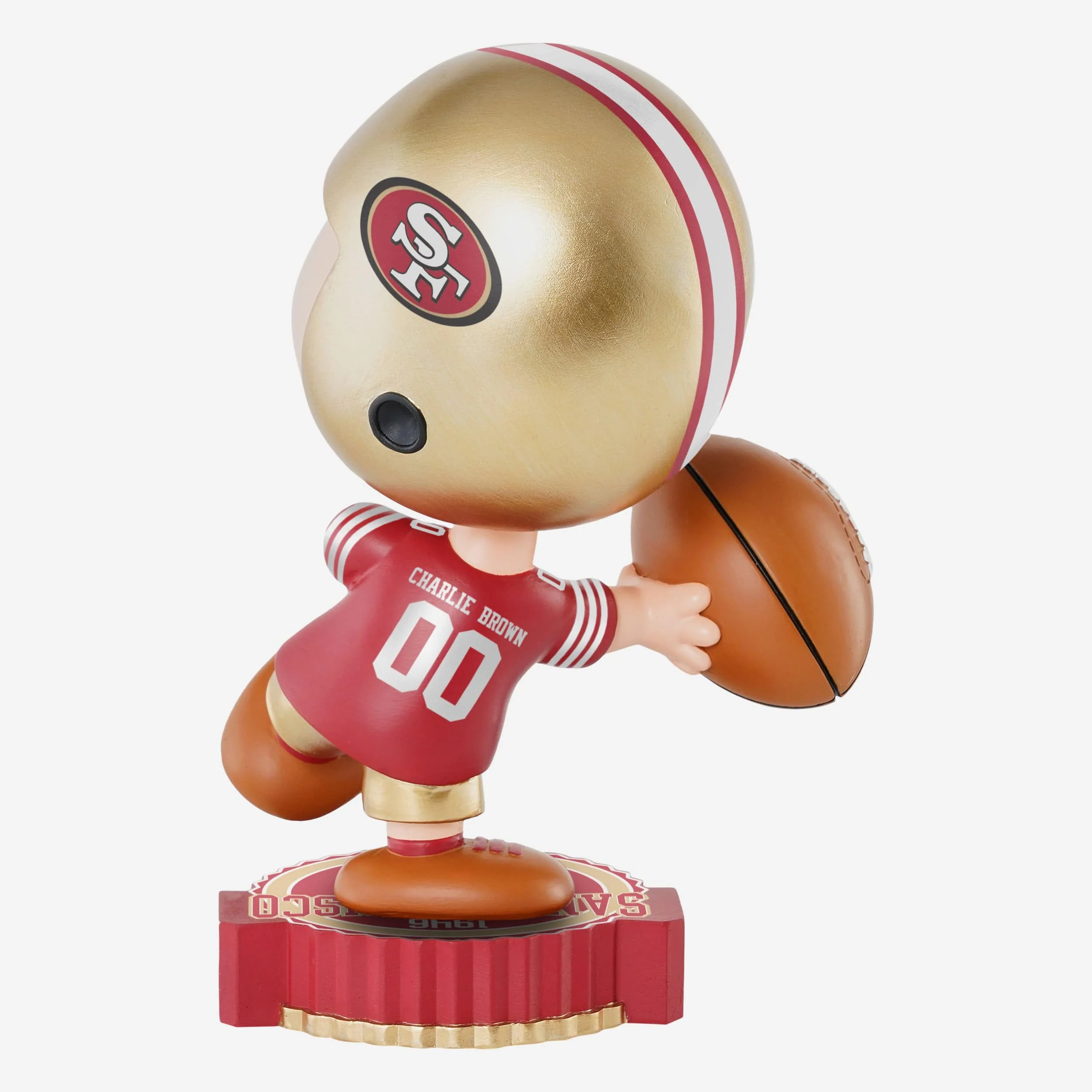 San Francisco 49ers Charlie Brown Peanuts Bighead Bobblehead - Image 5
