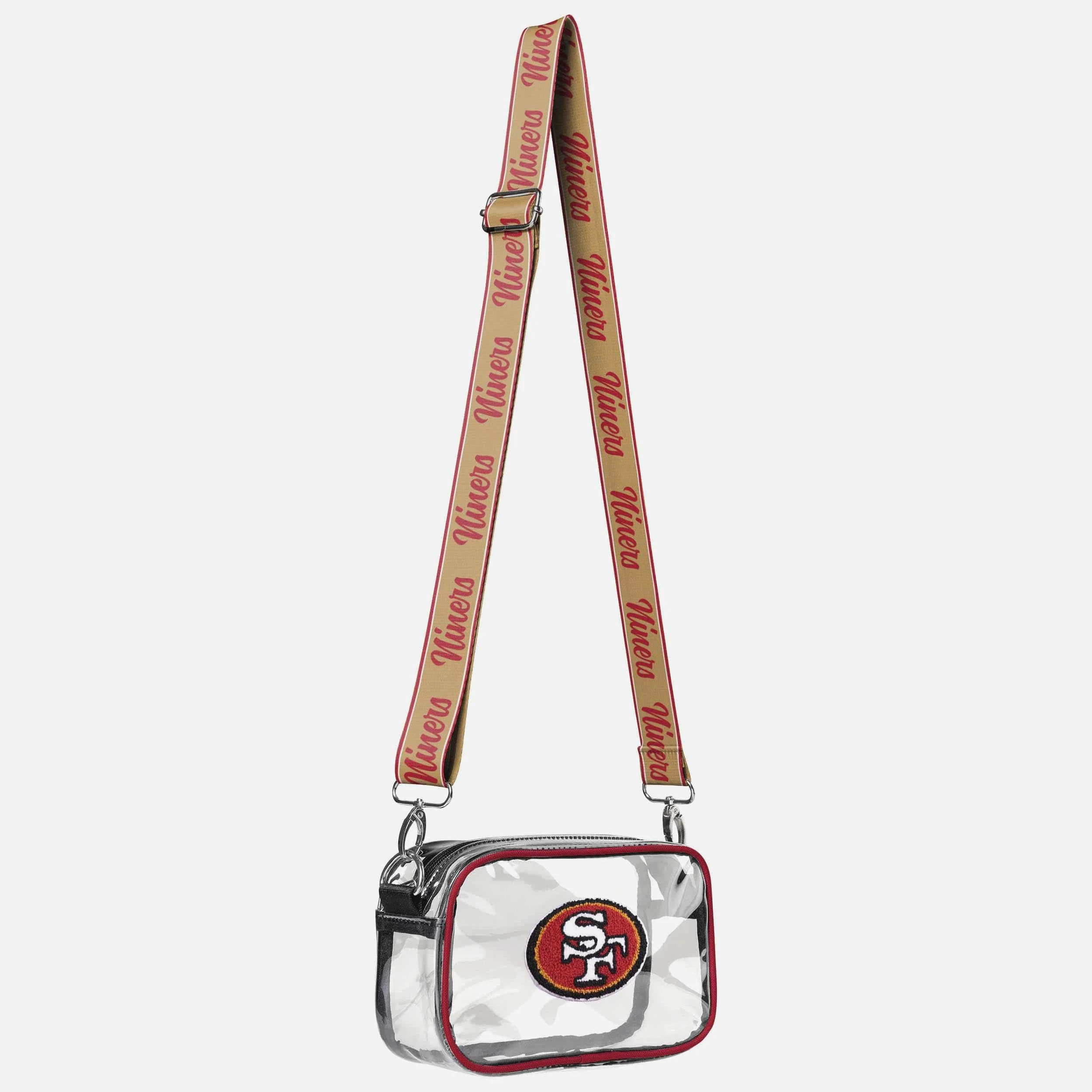 San Francisco 49ers Chenille Logo Clear Crossbody Bag - Image 2