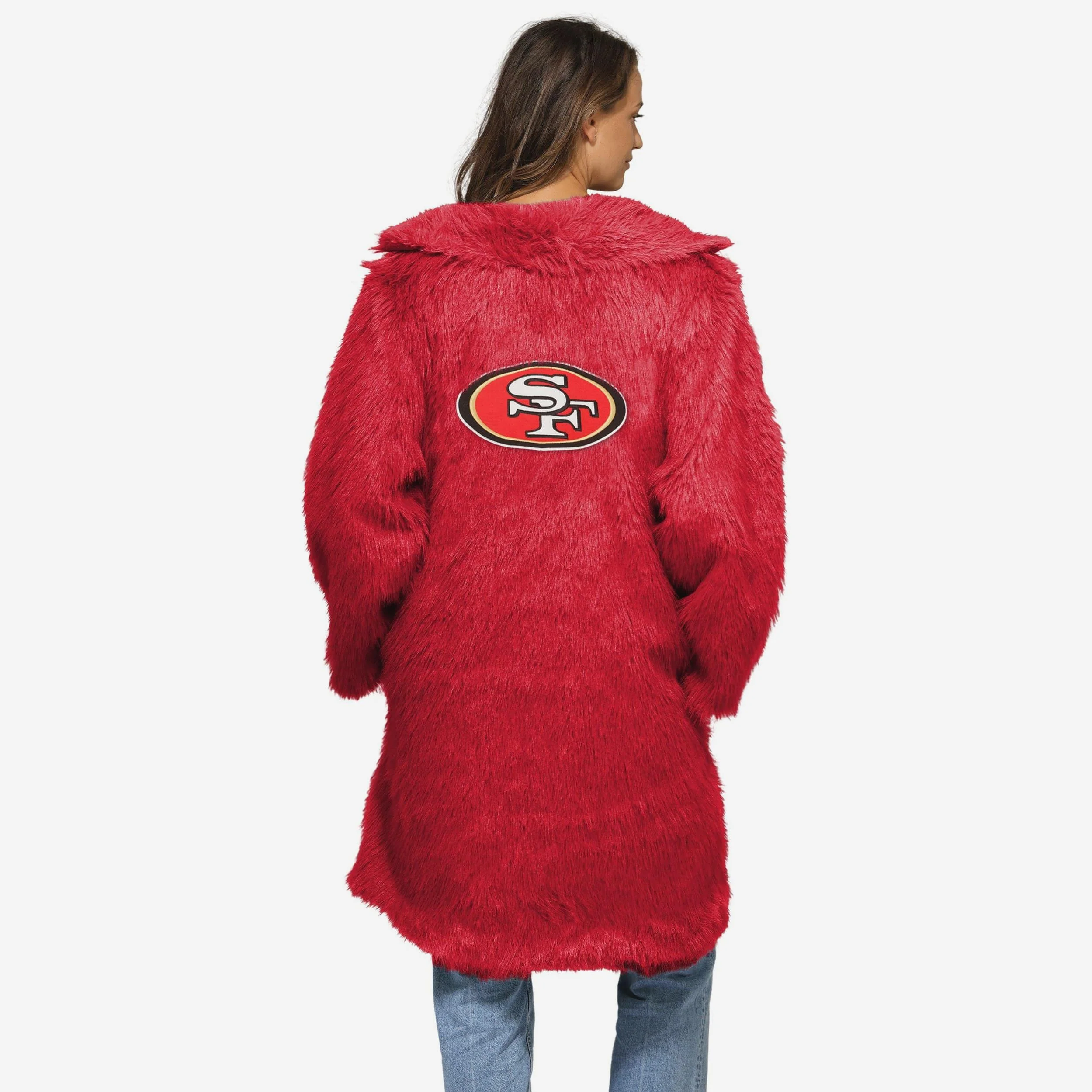 San Francisco 49ers Faux Fur Long Jacket