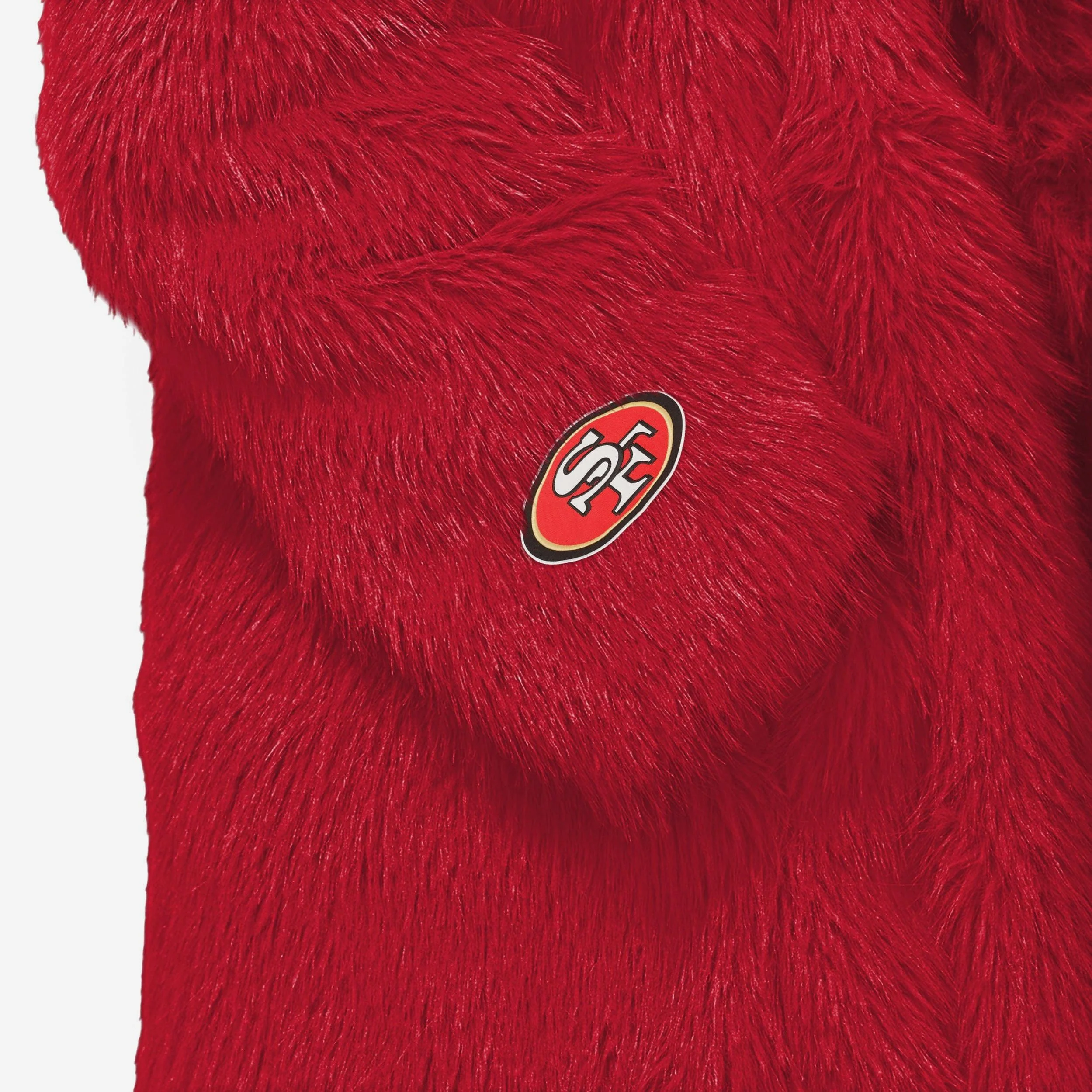 San Francisco 49ers Faux Fur Long Jacket - Image 3
