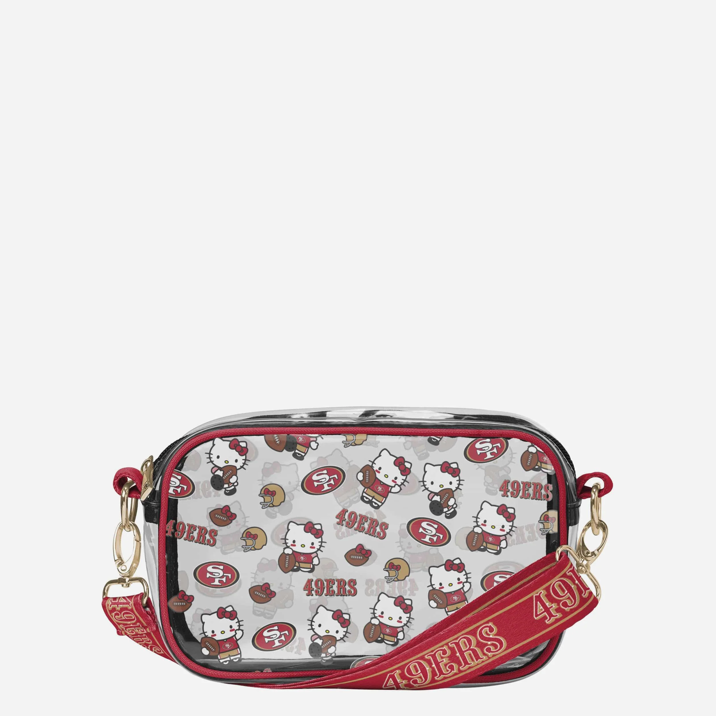 San Francisco 49ers Hello Kitty® Clear Crossbody Bag