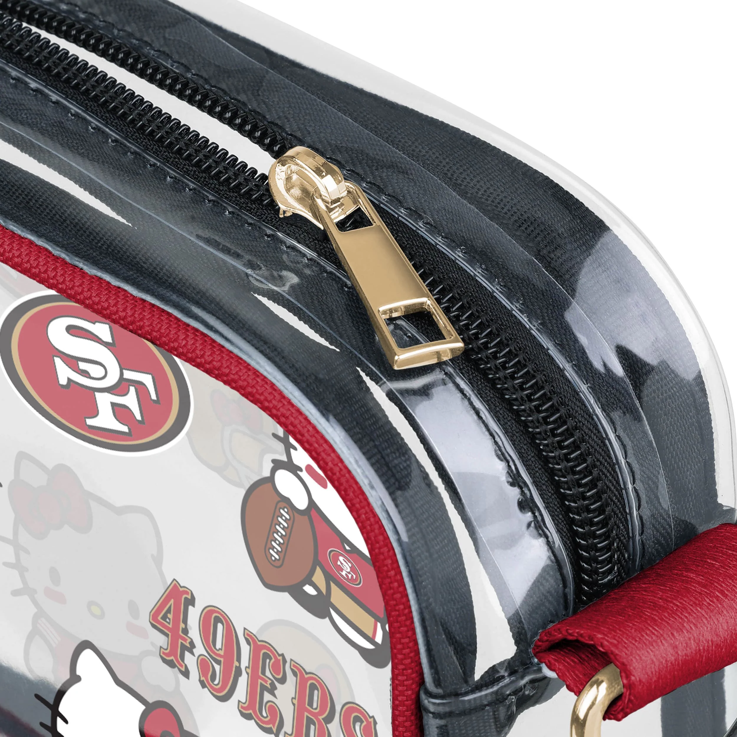San Francisco 49ers Hello Kitty® Clear Crossbody Bag - Image 4
