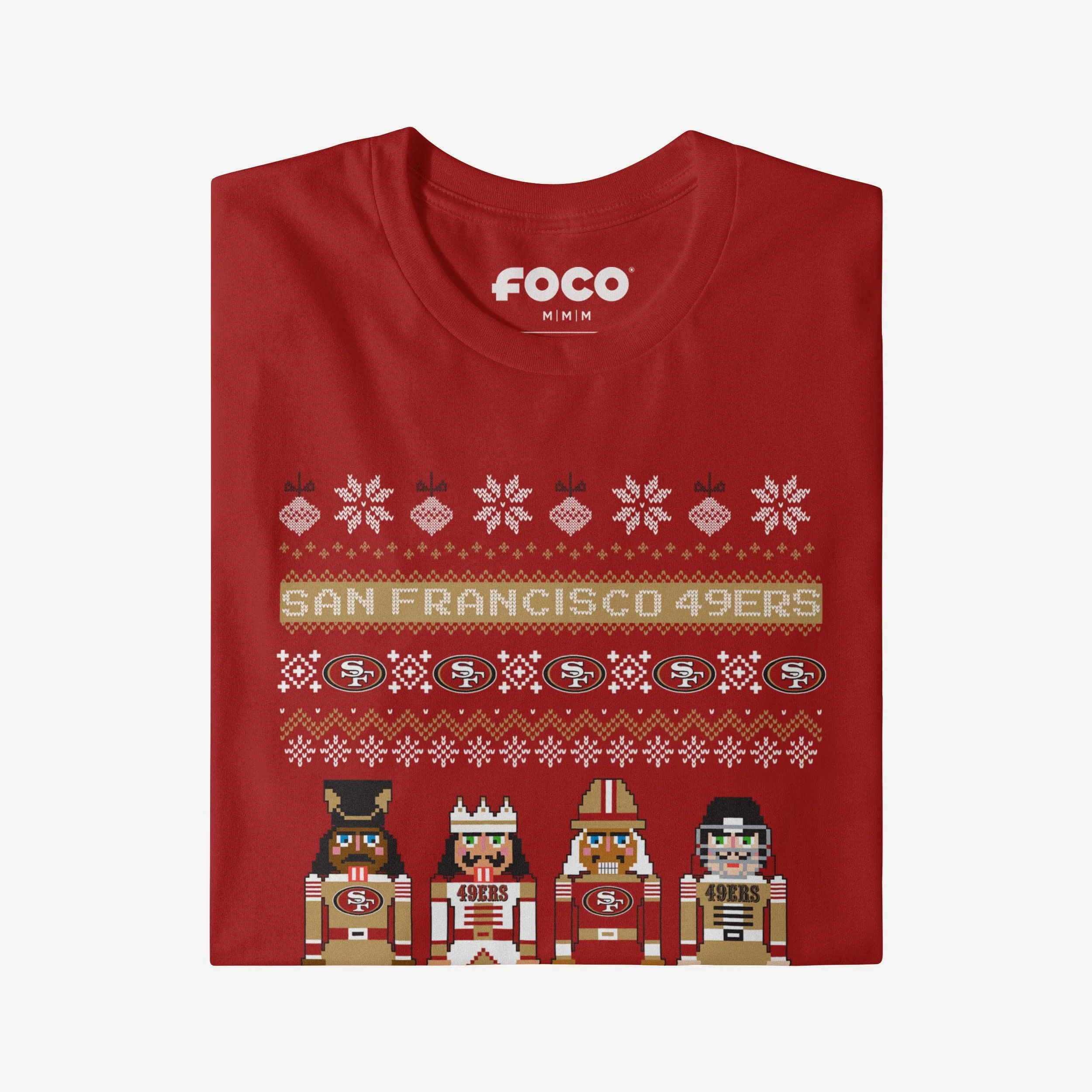 San Francisco 49ers Holiday Nutcracker Sweater T-Shirt - Image 4