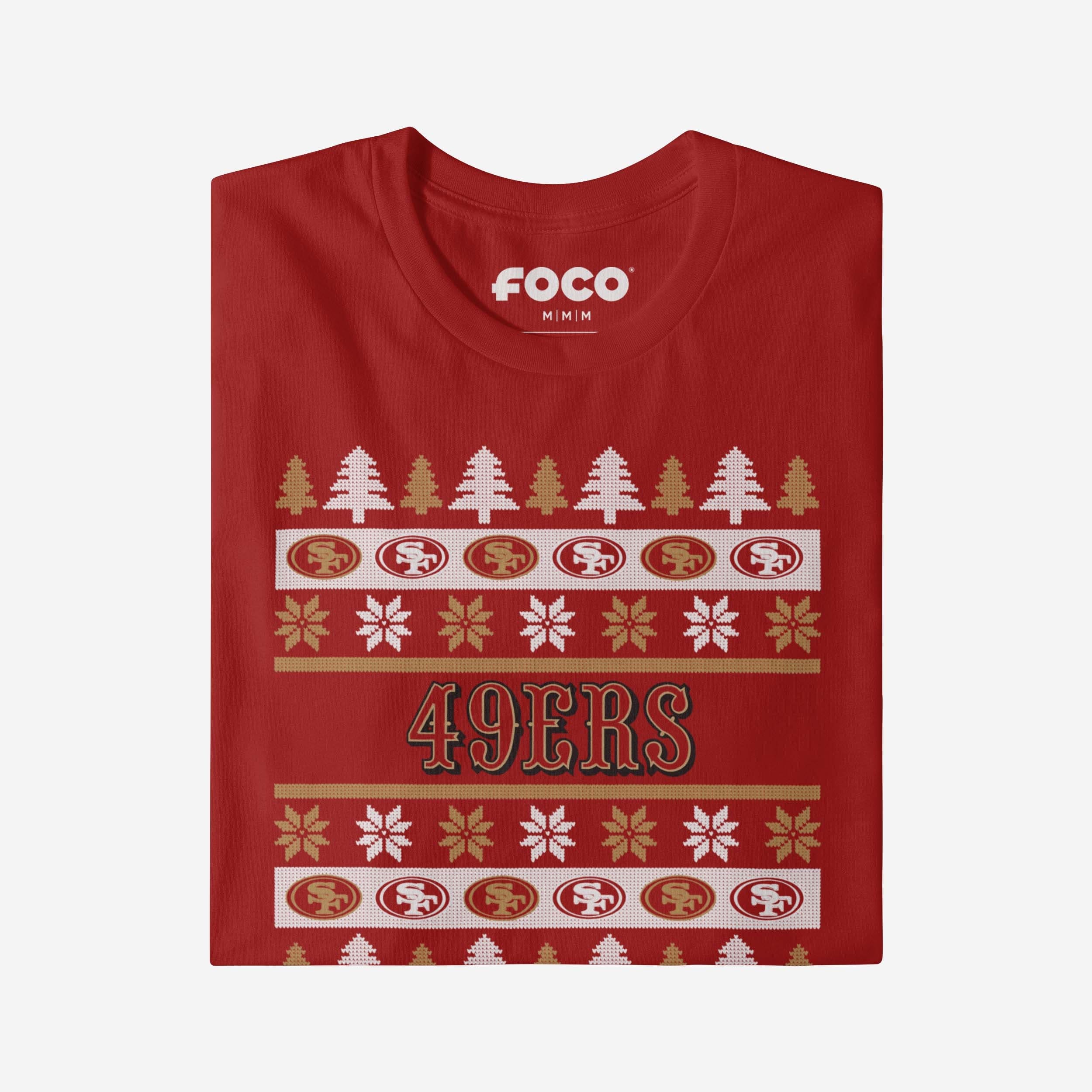 San Francisco 49ers Holiday Sweater T-Shirt - Image 4
