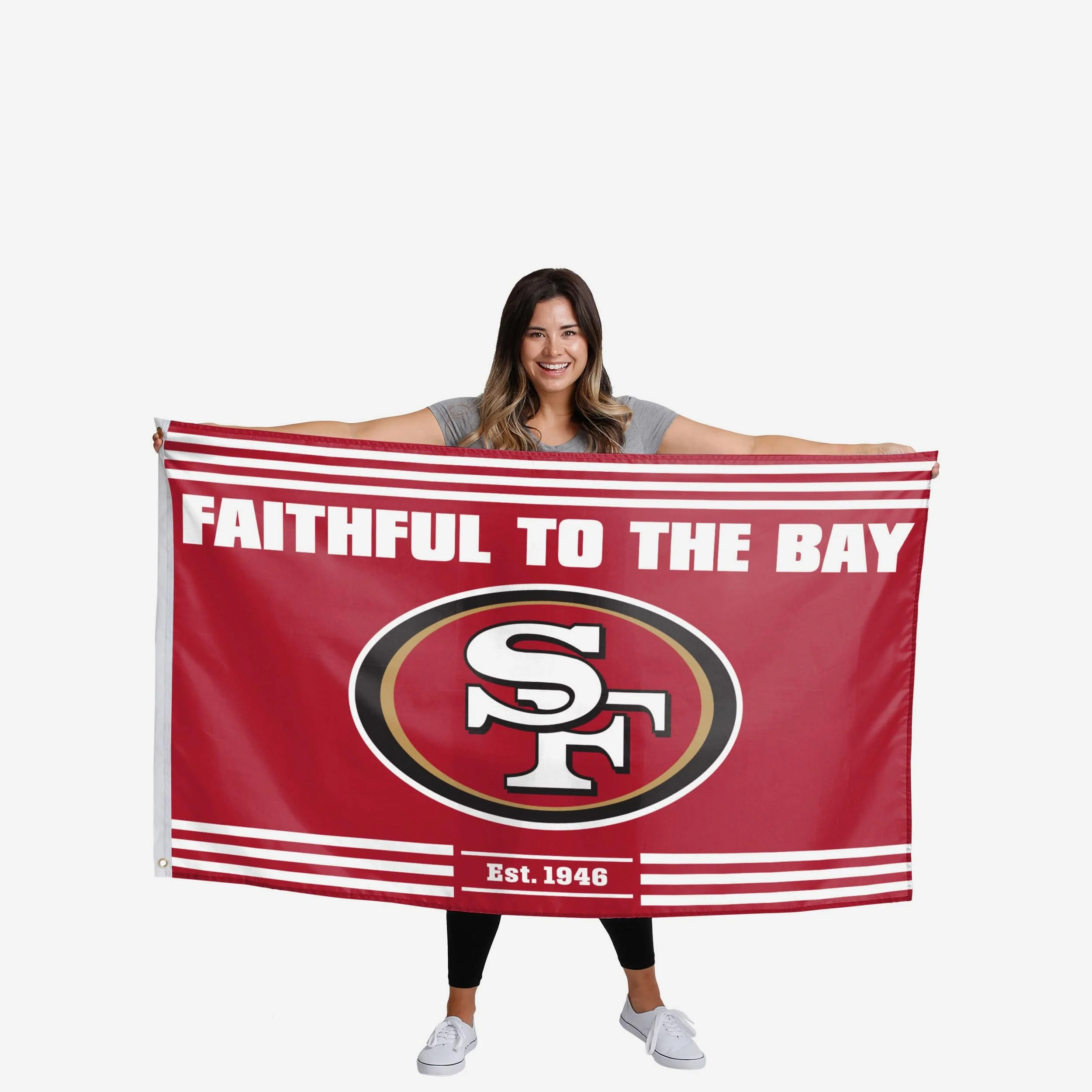 San Francisco 49ers Horizontal Slogan Flag - Image 2