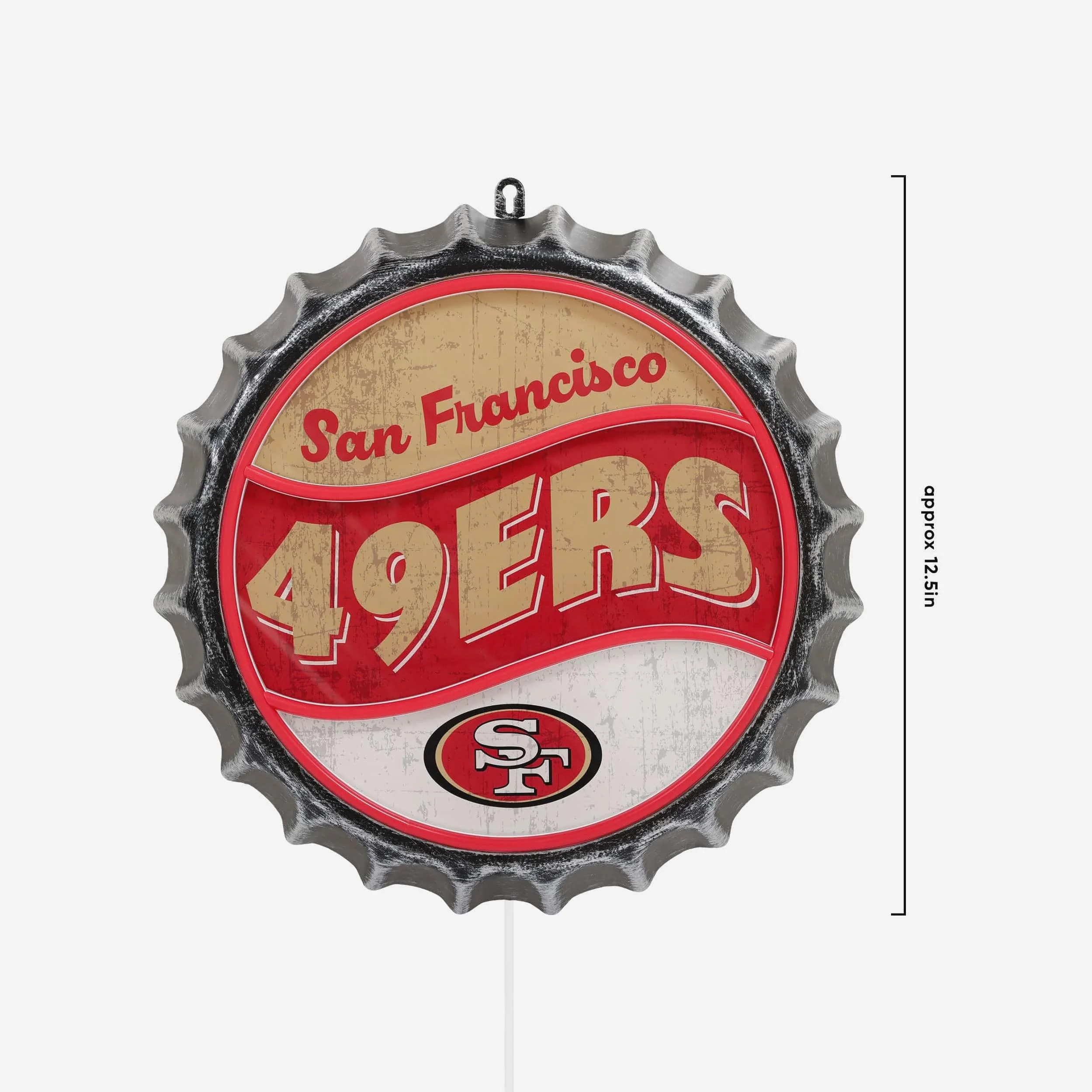 San Francisco 49ers LED Neon Backlit Bottle Cap Wall Sign - Image 5