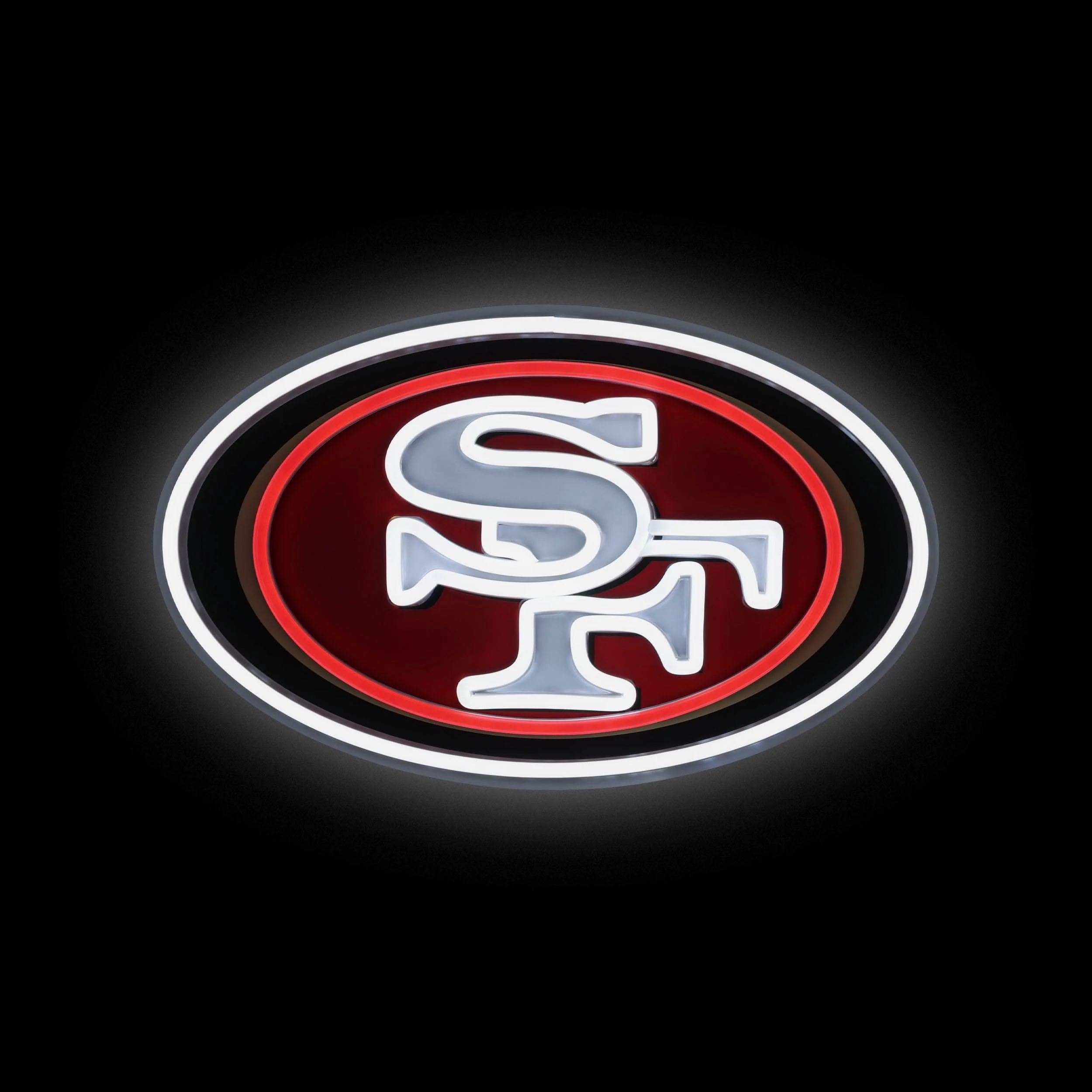 San Francisco 49ers LED Neon Light Up Team Logo Sign - Image 2
