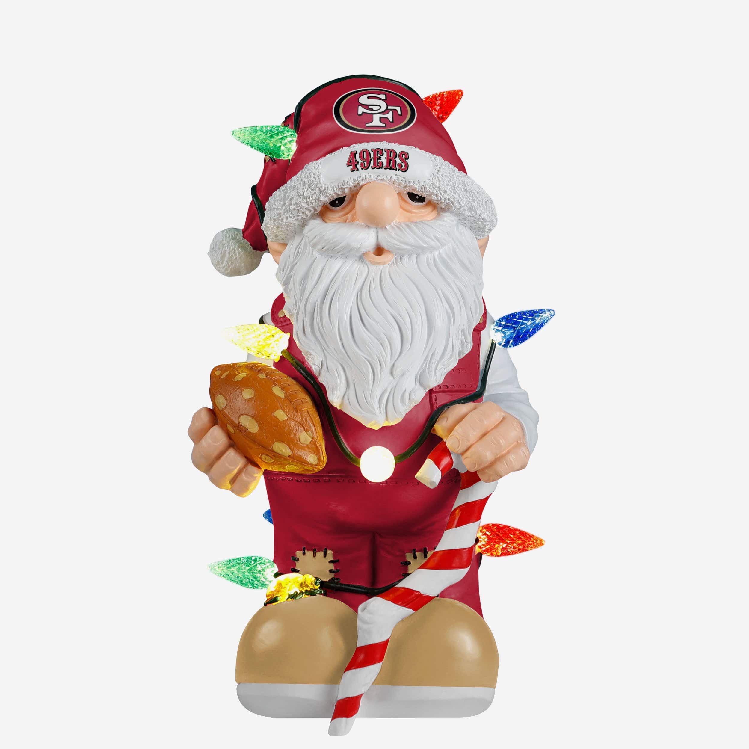 San Francisco 49ers Light Up Holiday Gnome