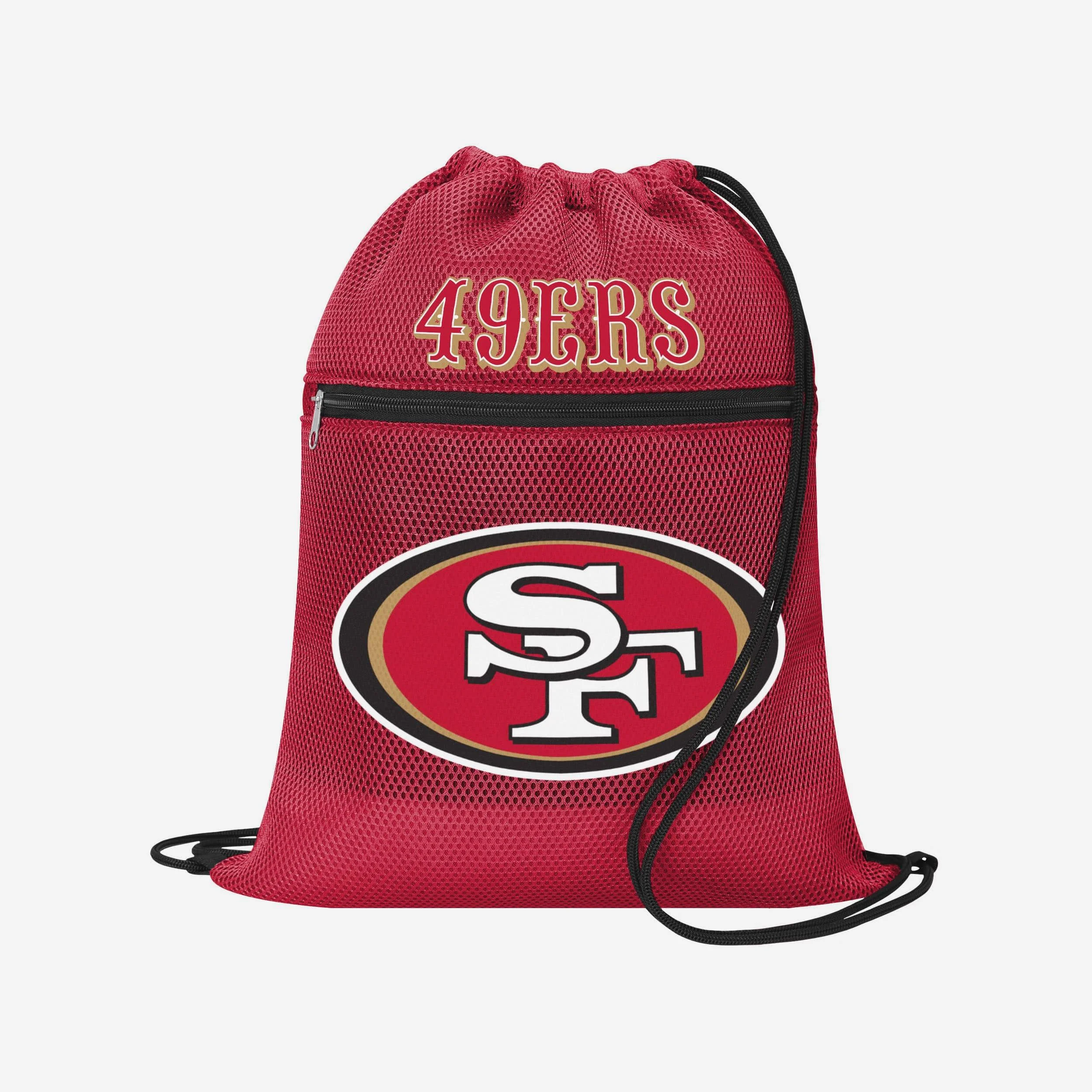 San Francisco 49ers Mesh Pocket Drawstring Backpack - Image 3