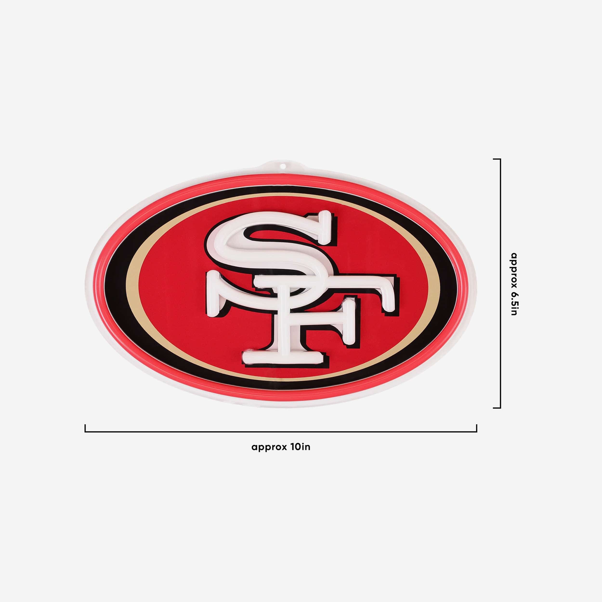 San Francisco 49ers Neon Light Up Big Logo Chain - Image 5