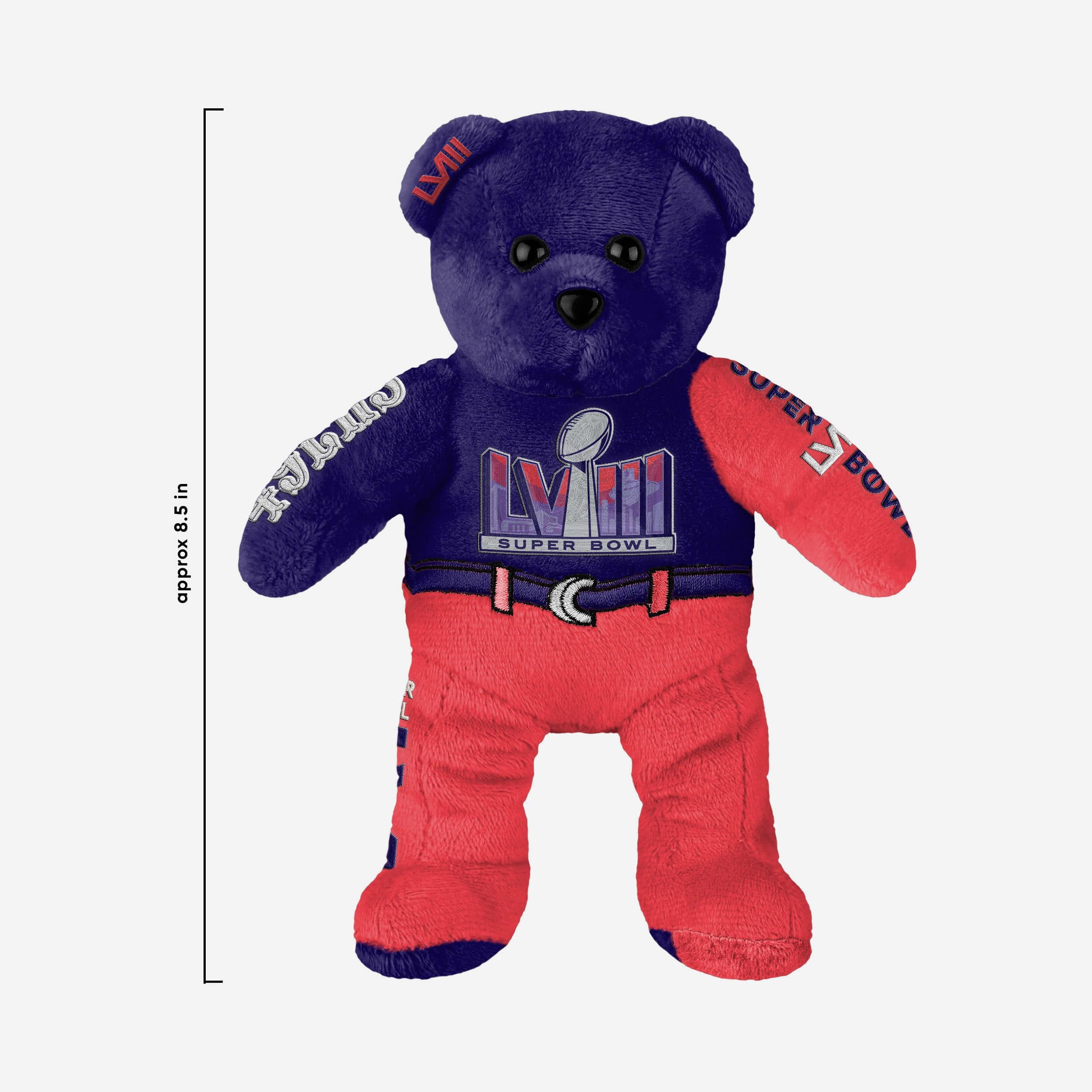 San Francisco 49ers NFC Super Bowl LVIII Bound Team Beans Commemorative Embroidered Bear - Image 3