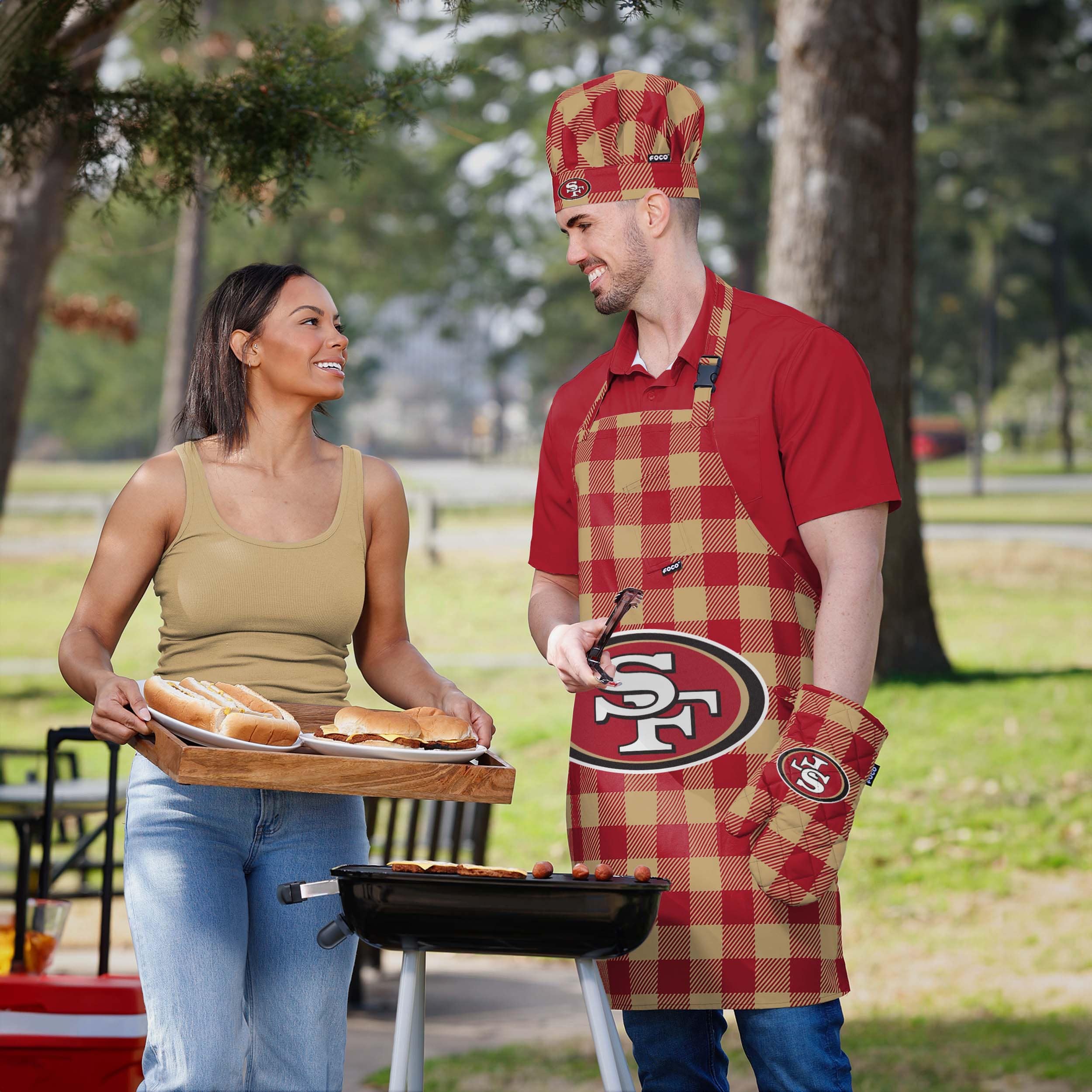 San Francisco 49ers Plaid Chef Set - Image 5