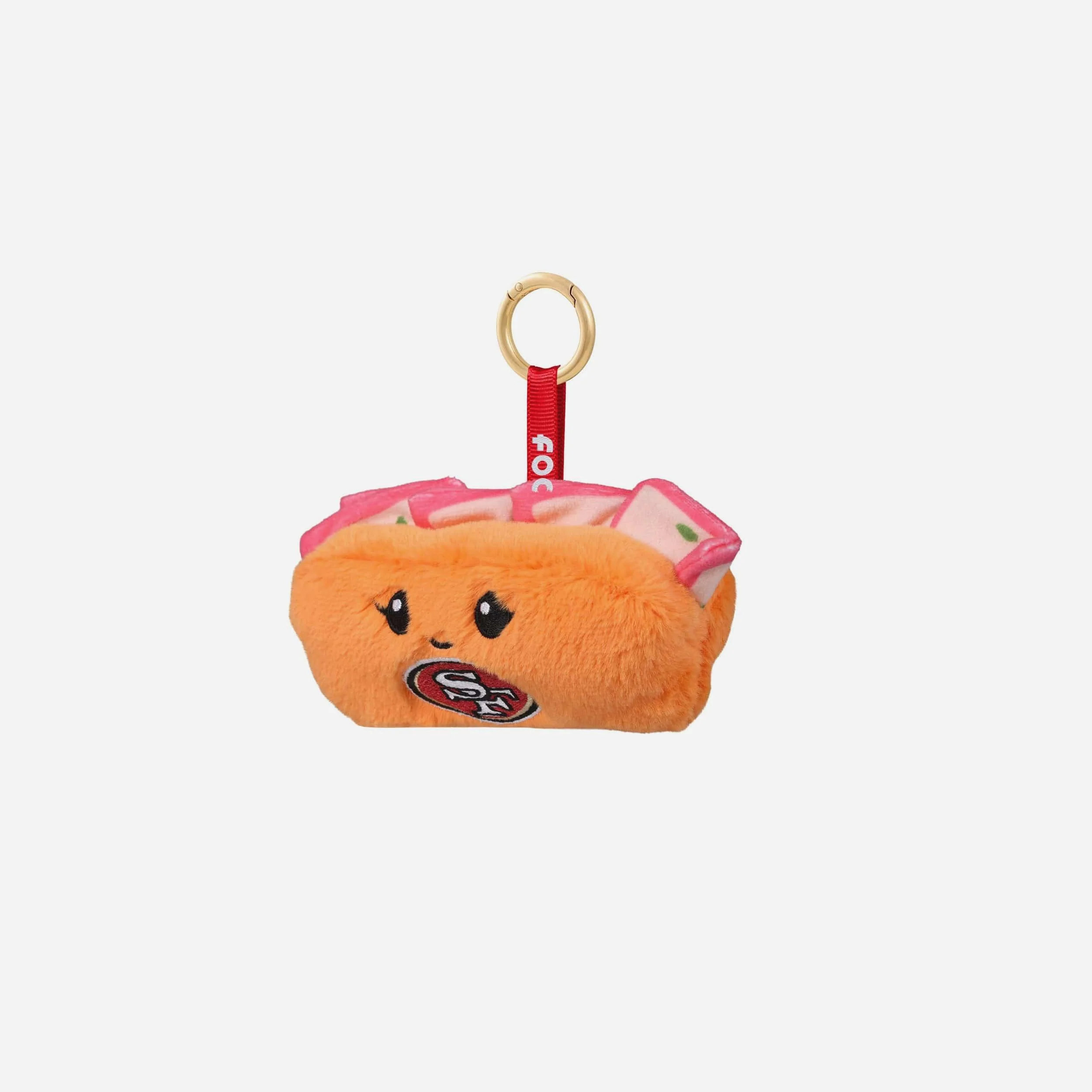 San Francisco 49ers Plush Food Bag Charm Keychain - Image 3