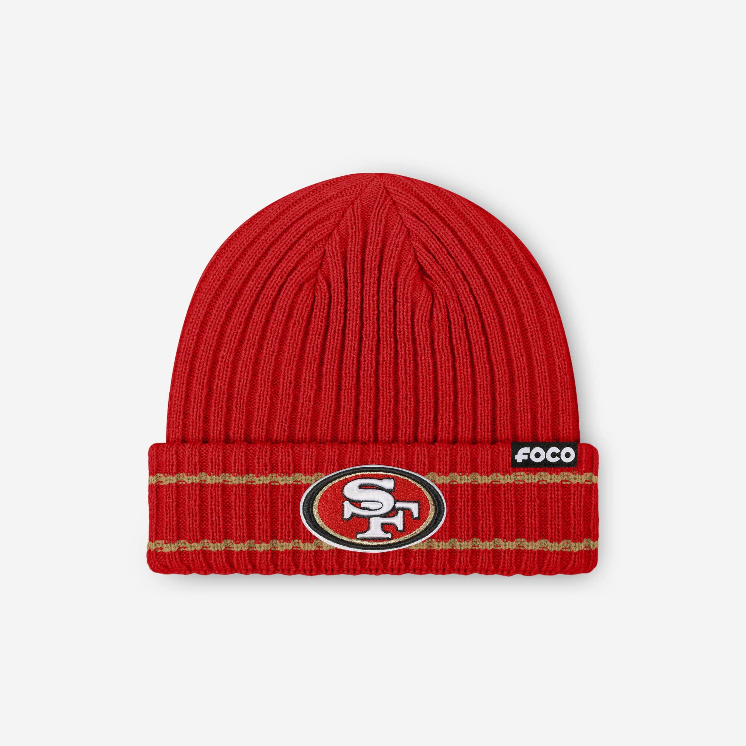 San Francisco 49ers Primary Logo Ribbed Beanie