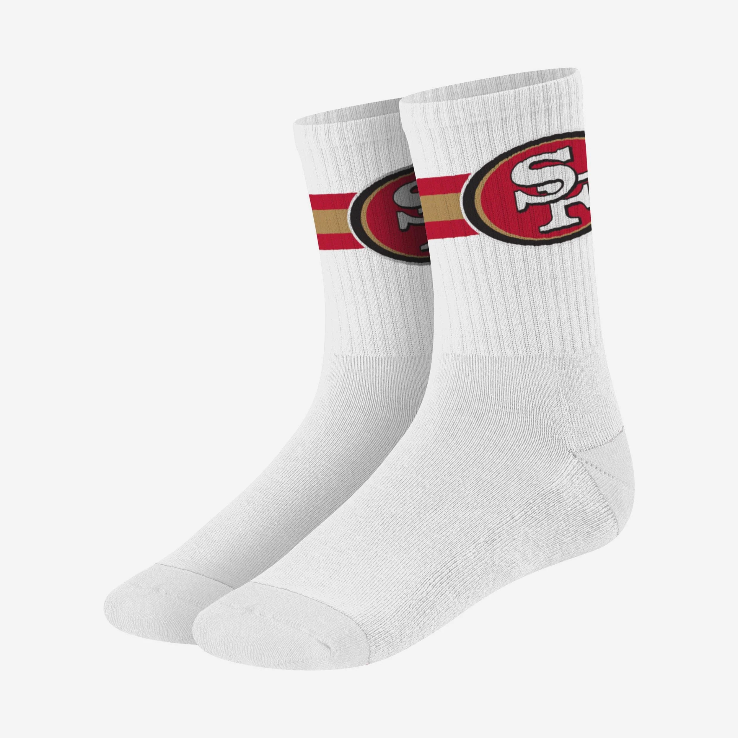 San Francisco 49ers Primary Logo White Socks - Image 3