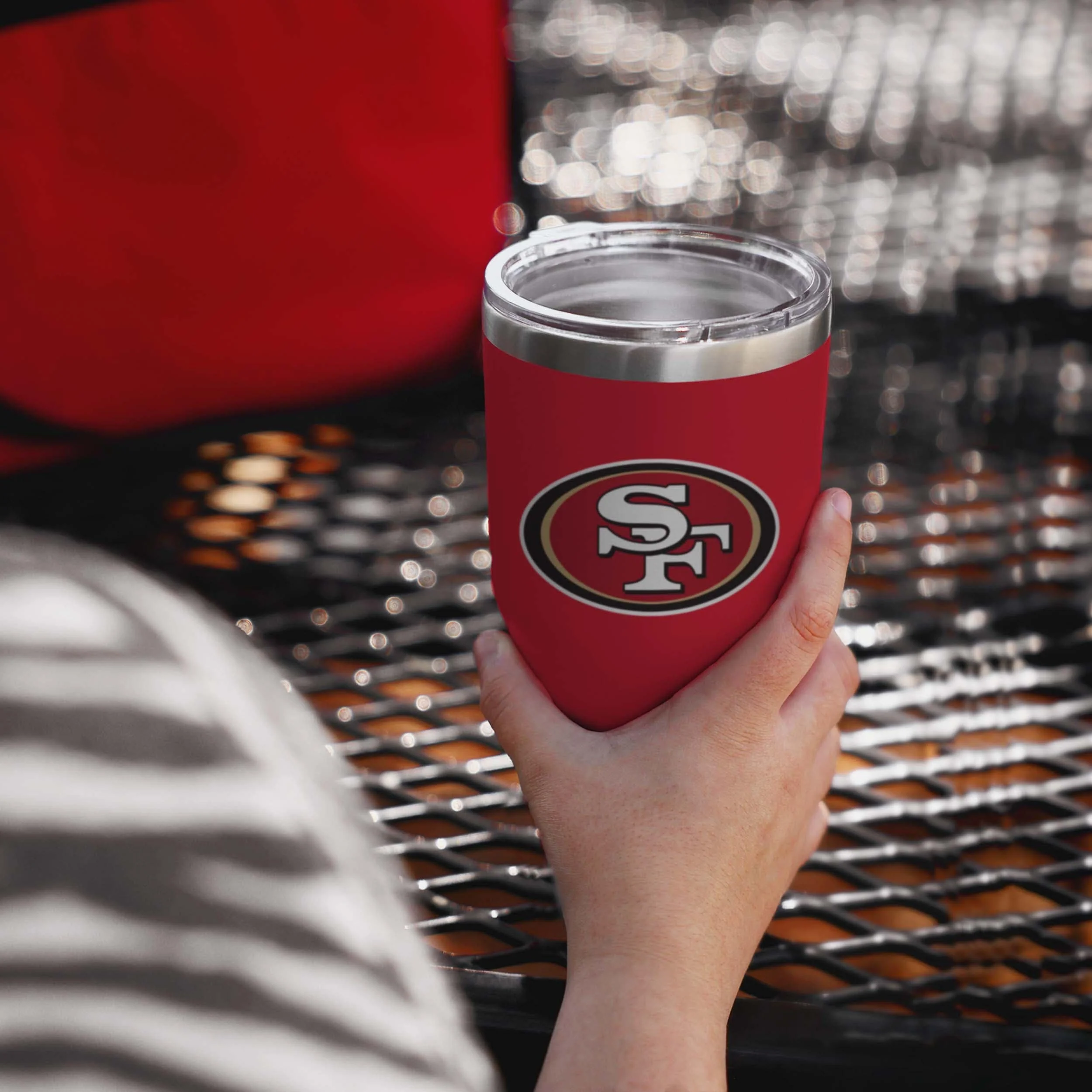 San Francisco 49ers Red Team Logo 30 oz Tumbler - Image 2