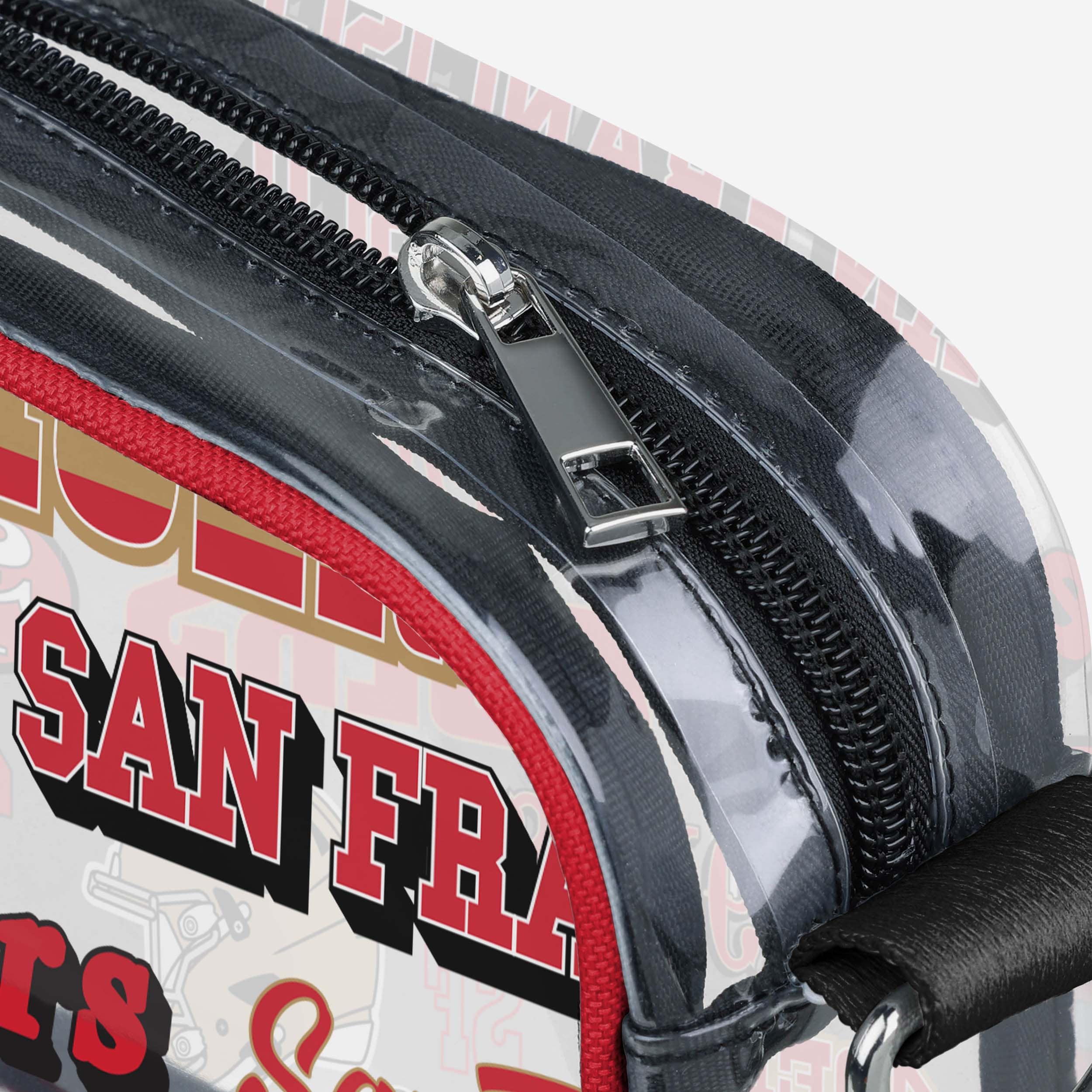 San Francisco 49ers Repeat Retro Print Clear Crossbody Bag - Image 4