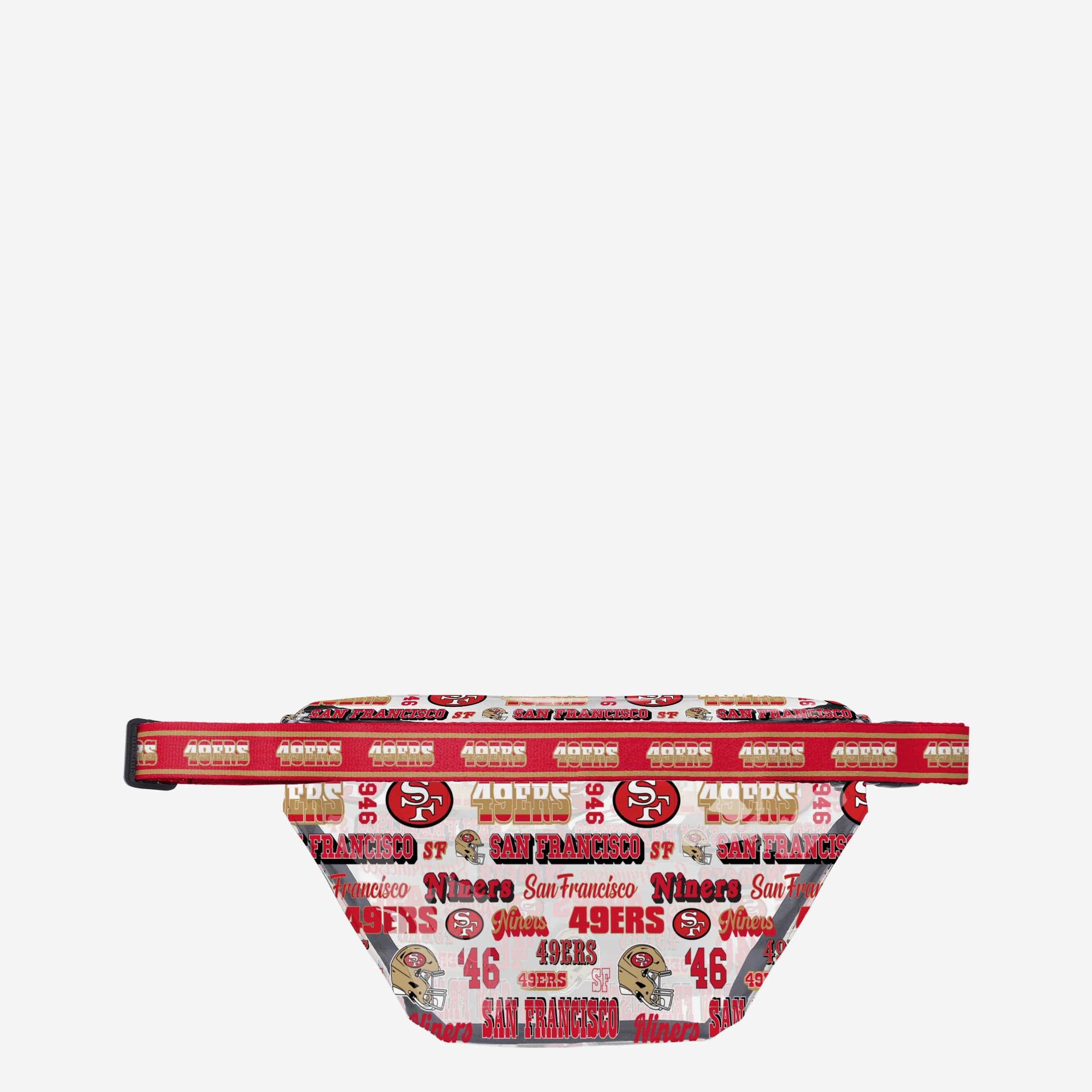 San Francisco 49ers Repeat Retro Print Clear Fanny Pack - Image 3