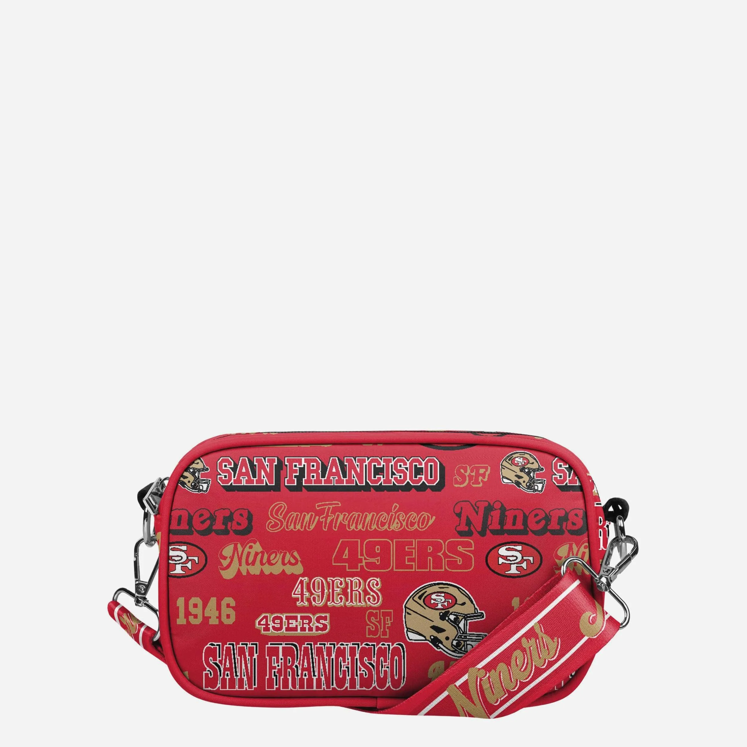San Francisco 49ers Repeat Retro Print Nylon Crossbody Bag