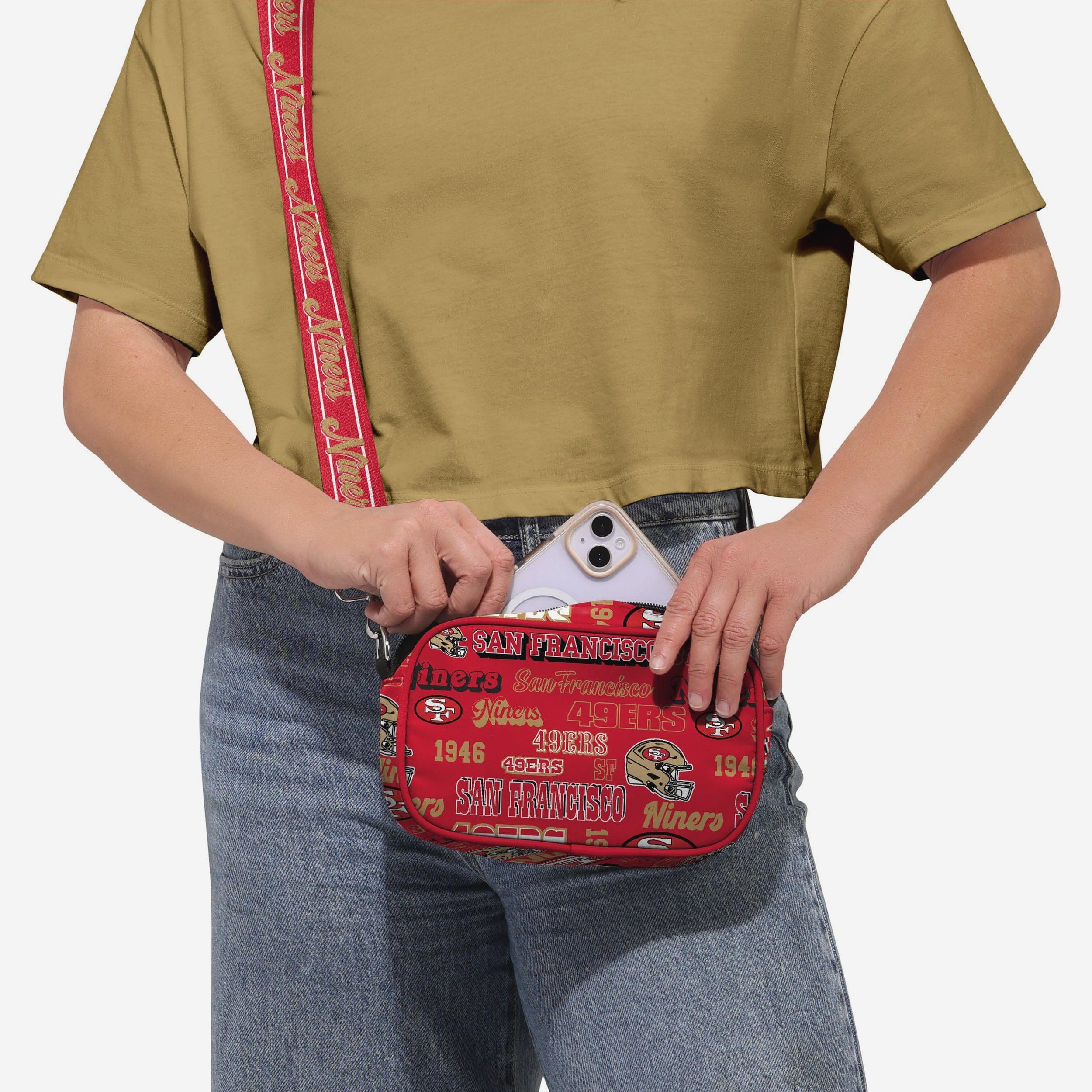 San Francisco 49ers Repeat Retro Print Nylon Crossbody Bag - Image 3