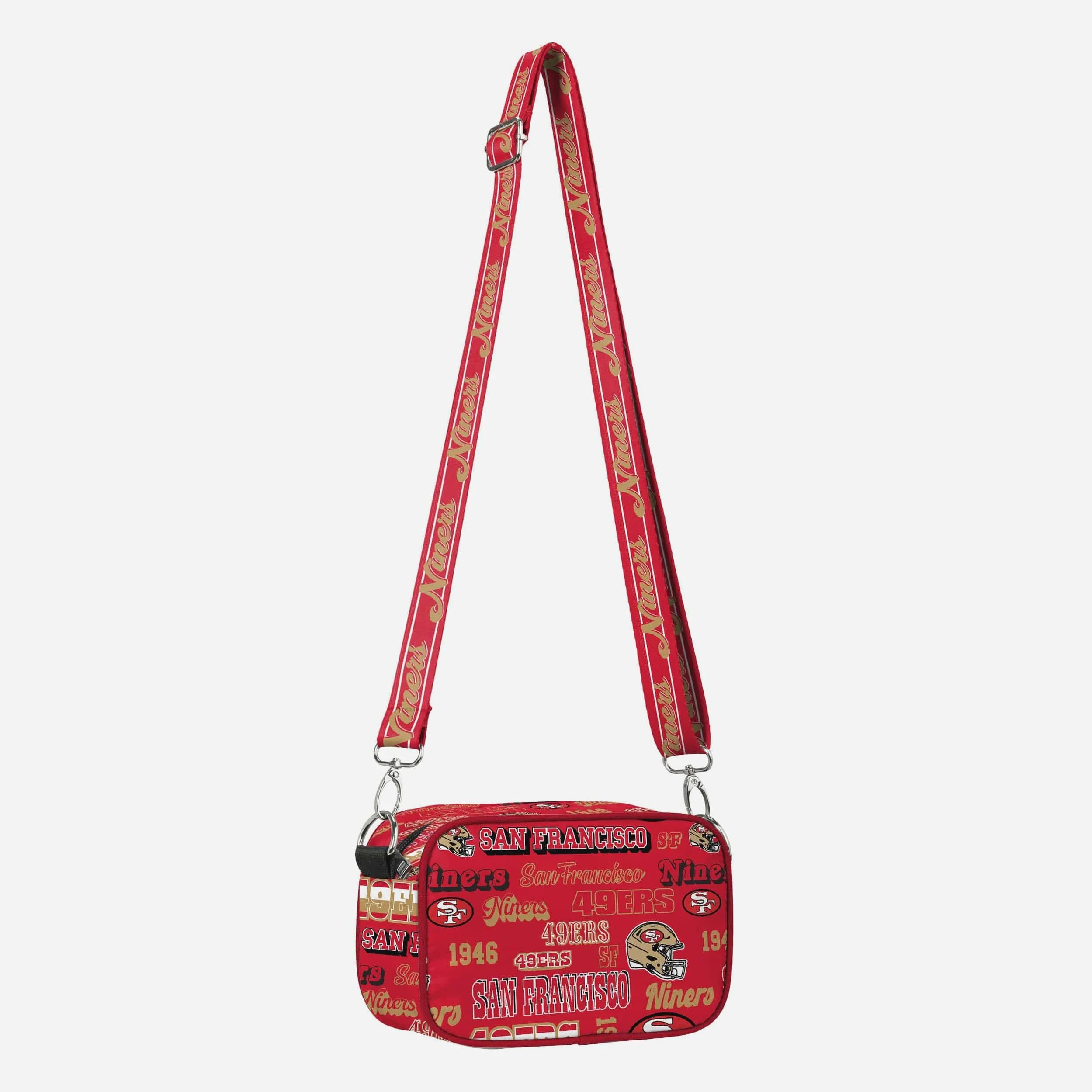 San Francisco 49ers Repeat Retro Print Nylon Crossbody Bag - Image 4