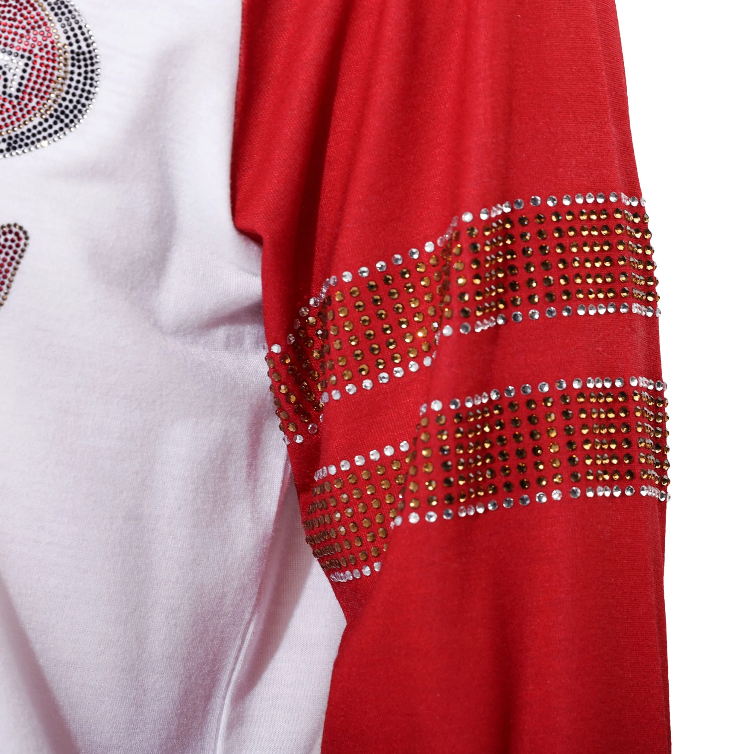 San Francisco 49ers Rhinestone Long Sleeve Henley - Image 3