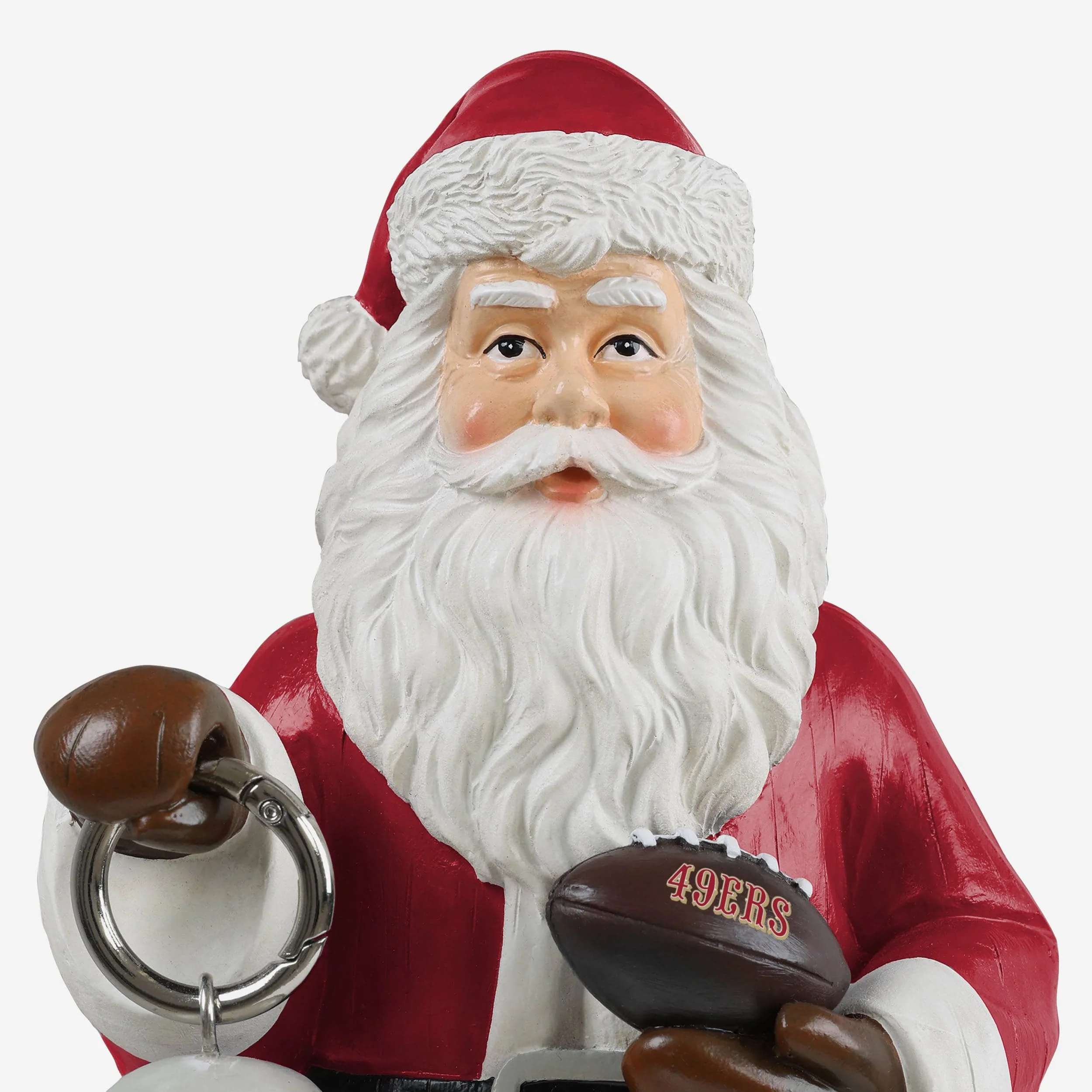 San Francisco 49ers Santa Figure With Light Up Lantern - Image 4