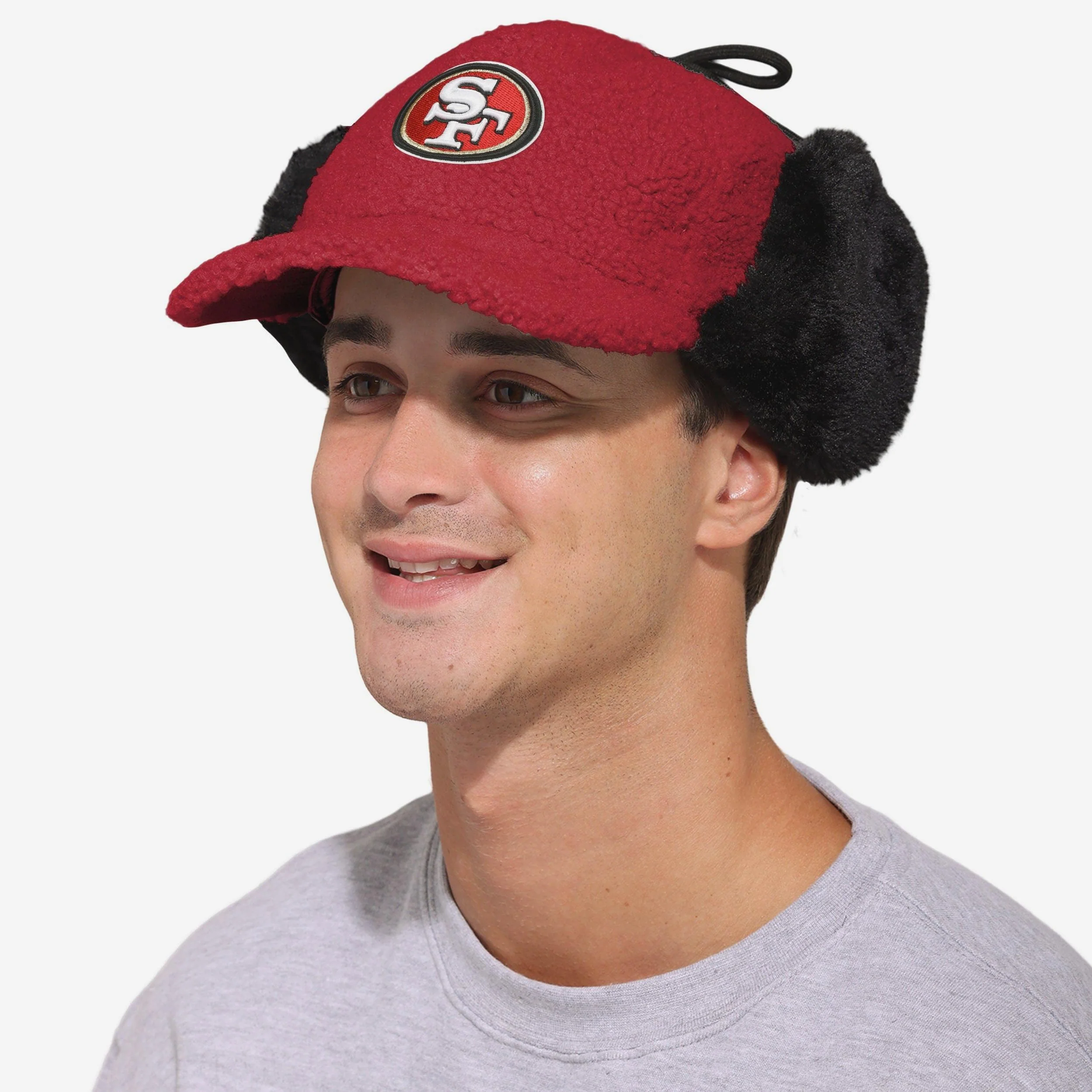 San Francisco 49ers Sherpa Trapper Cap - Image 3