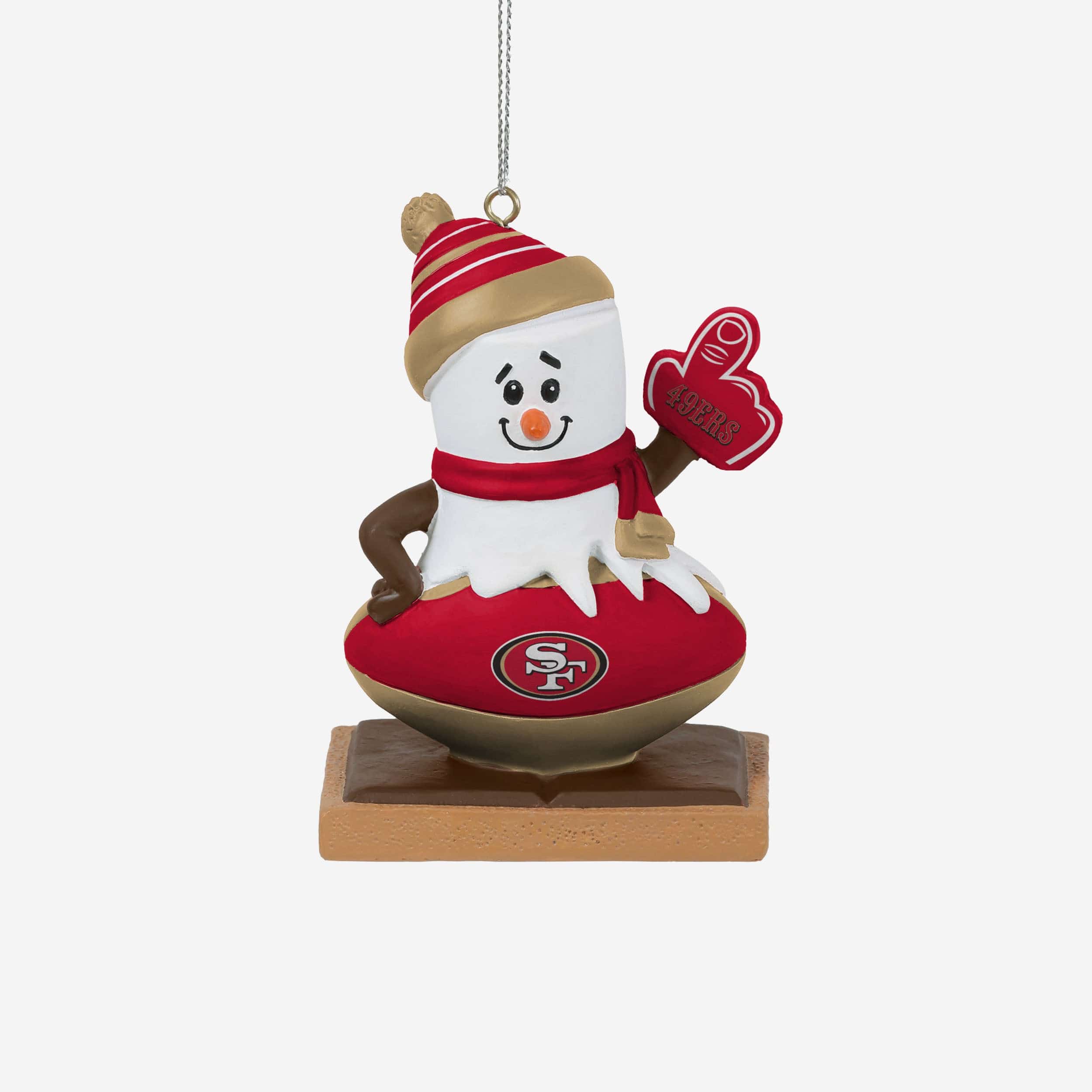 San Francisco 49ers Smore On Ball Ornament