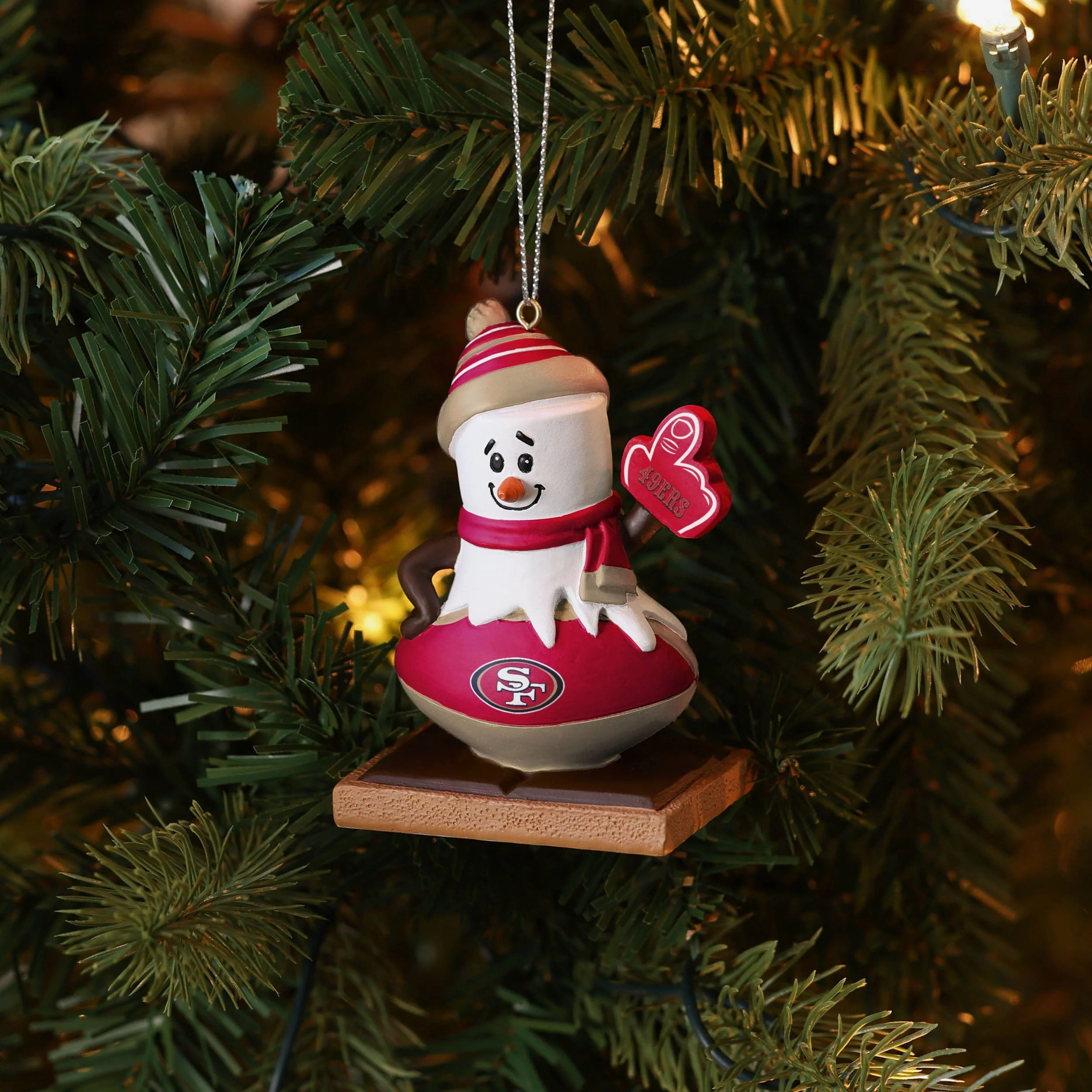San Francisco 49ers Smore On Ball Ornament - Image 4