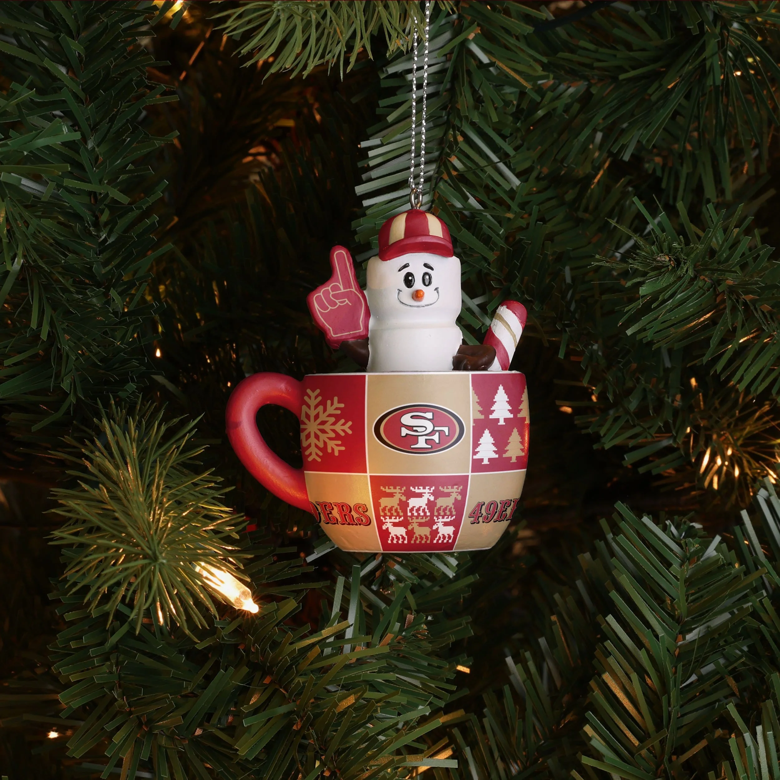 San Francisco 49ers Smores Mug Ornament - Image 2