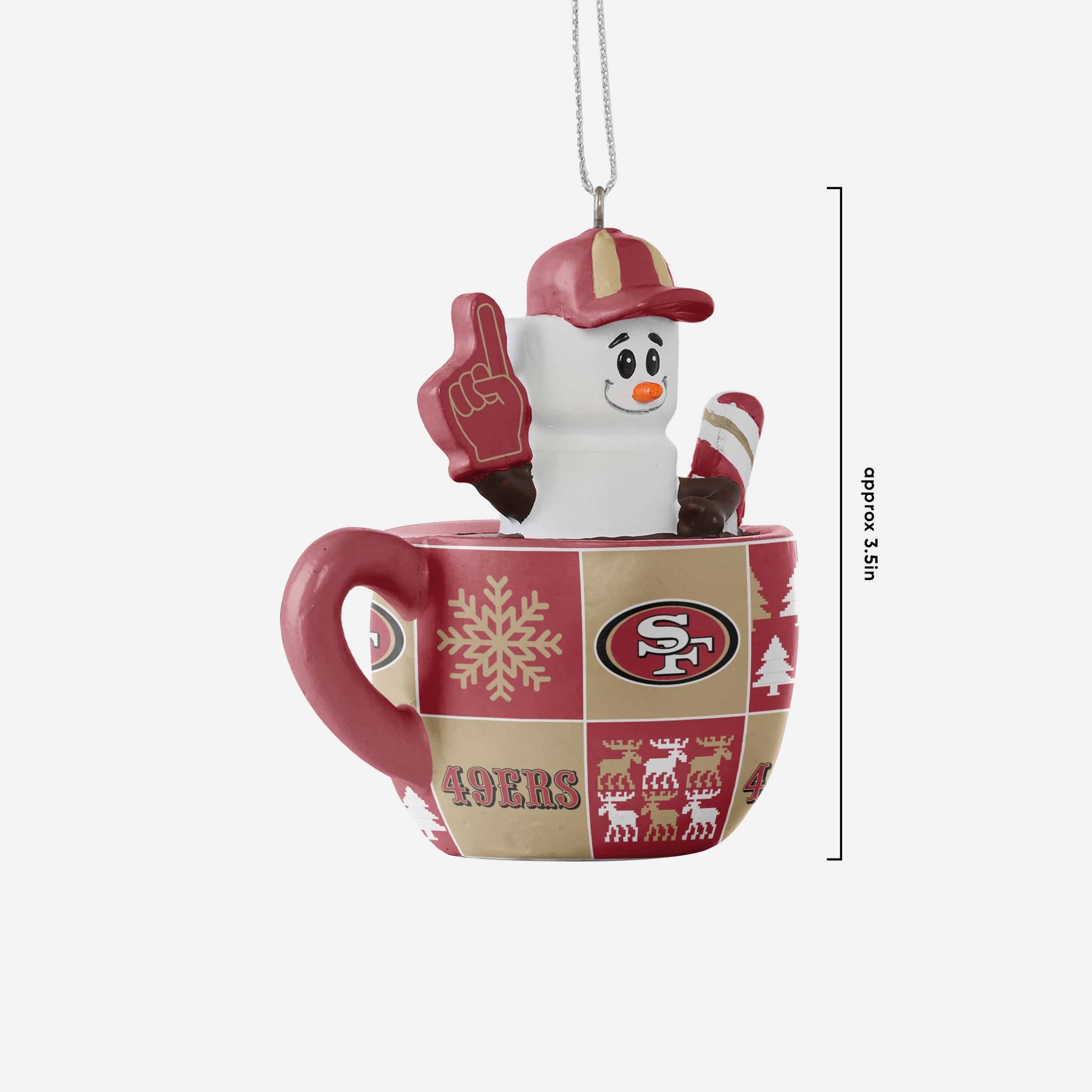 San Francisco 49ers Smores Mug Ornament - Image 3