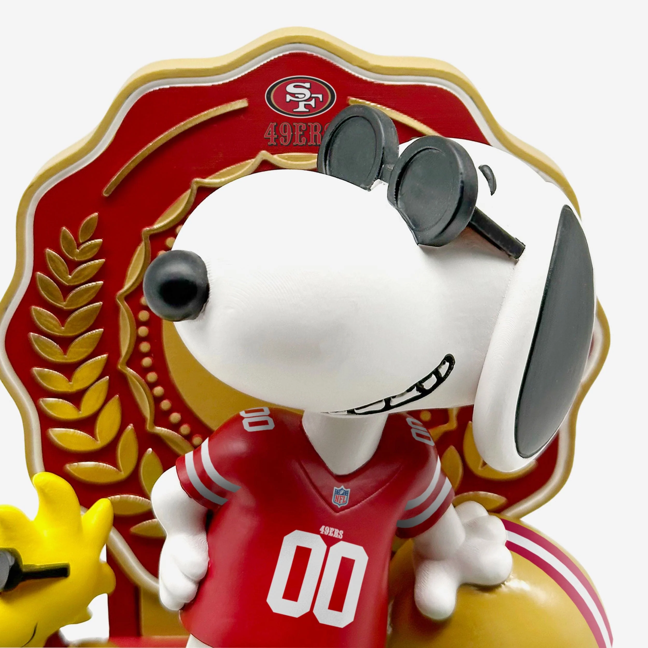 San Francisco 49ers Snoopy & Woodstock Joe Cool Peanuts Dual Bobblehead - Image 2