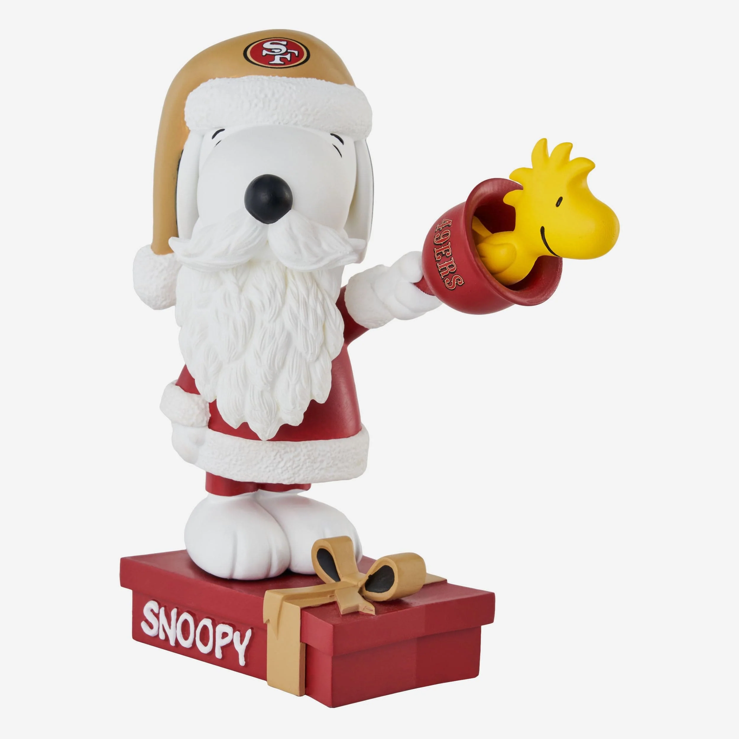 San Francisco 49ers Snoopy & Woodstock Peanuts Christmas Special Bobblehead - Image 4