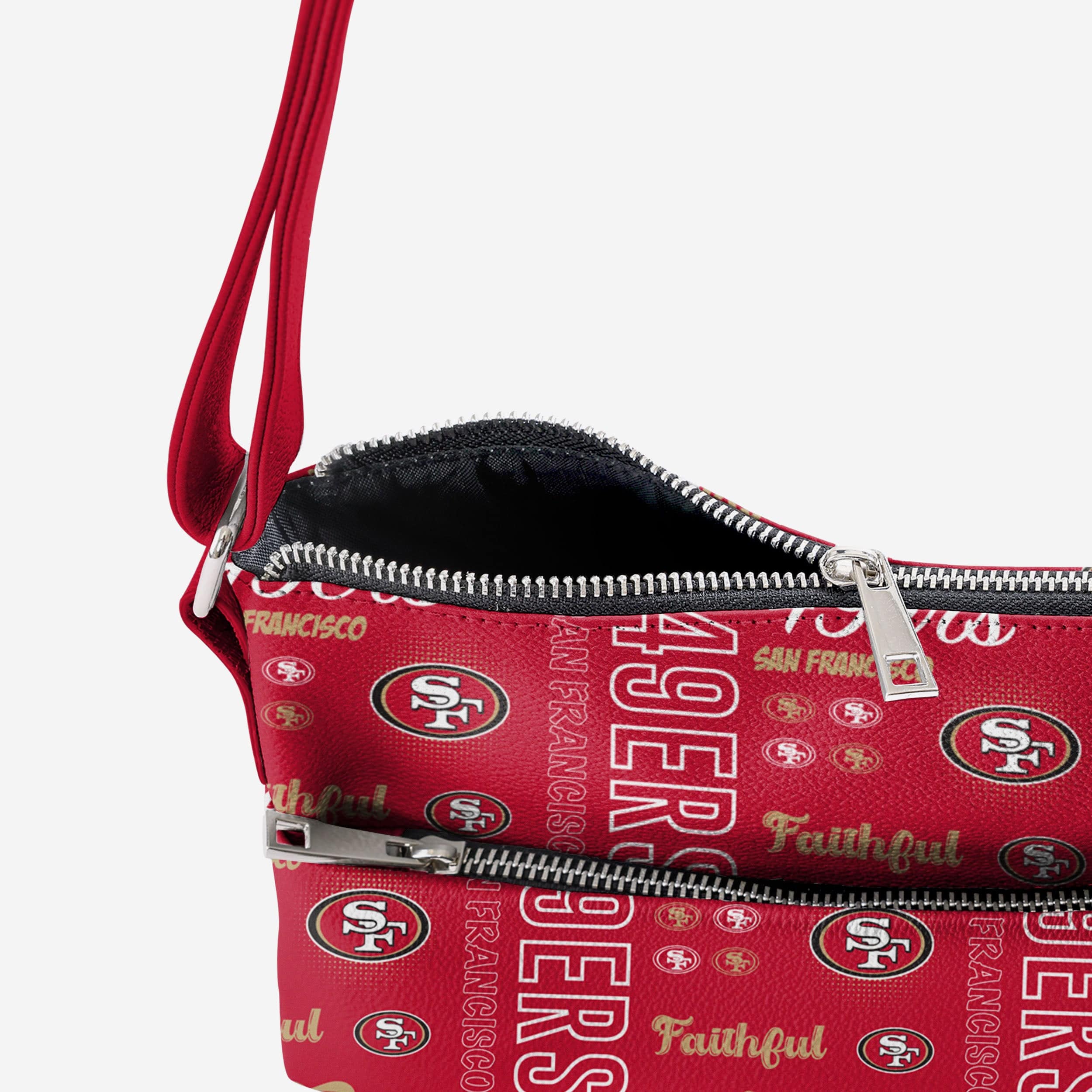 San Francisco 49ers Spirited Style Printed Collection Foldover Tote Bag - Image 4