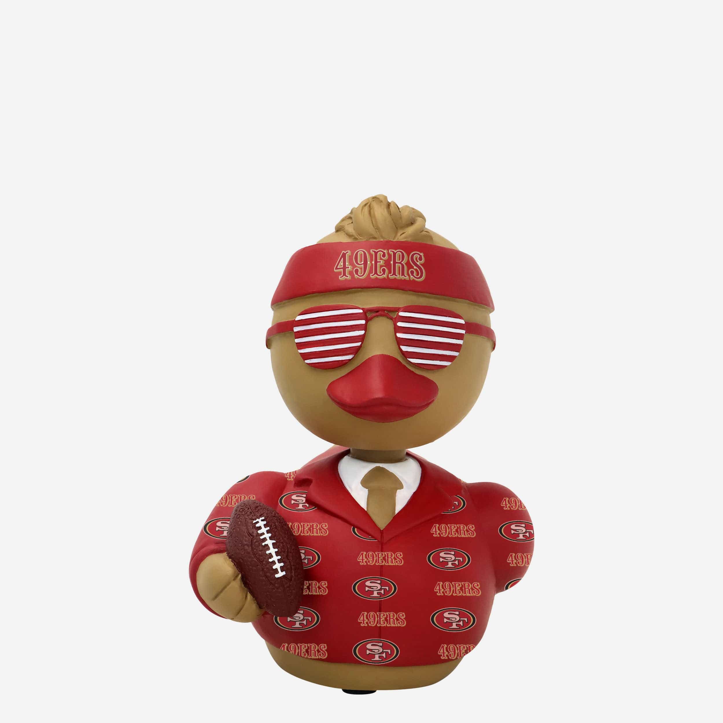 San Francisco 49ers Superfan Bobble Duck Mini Bobblehead