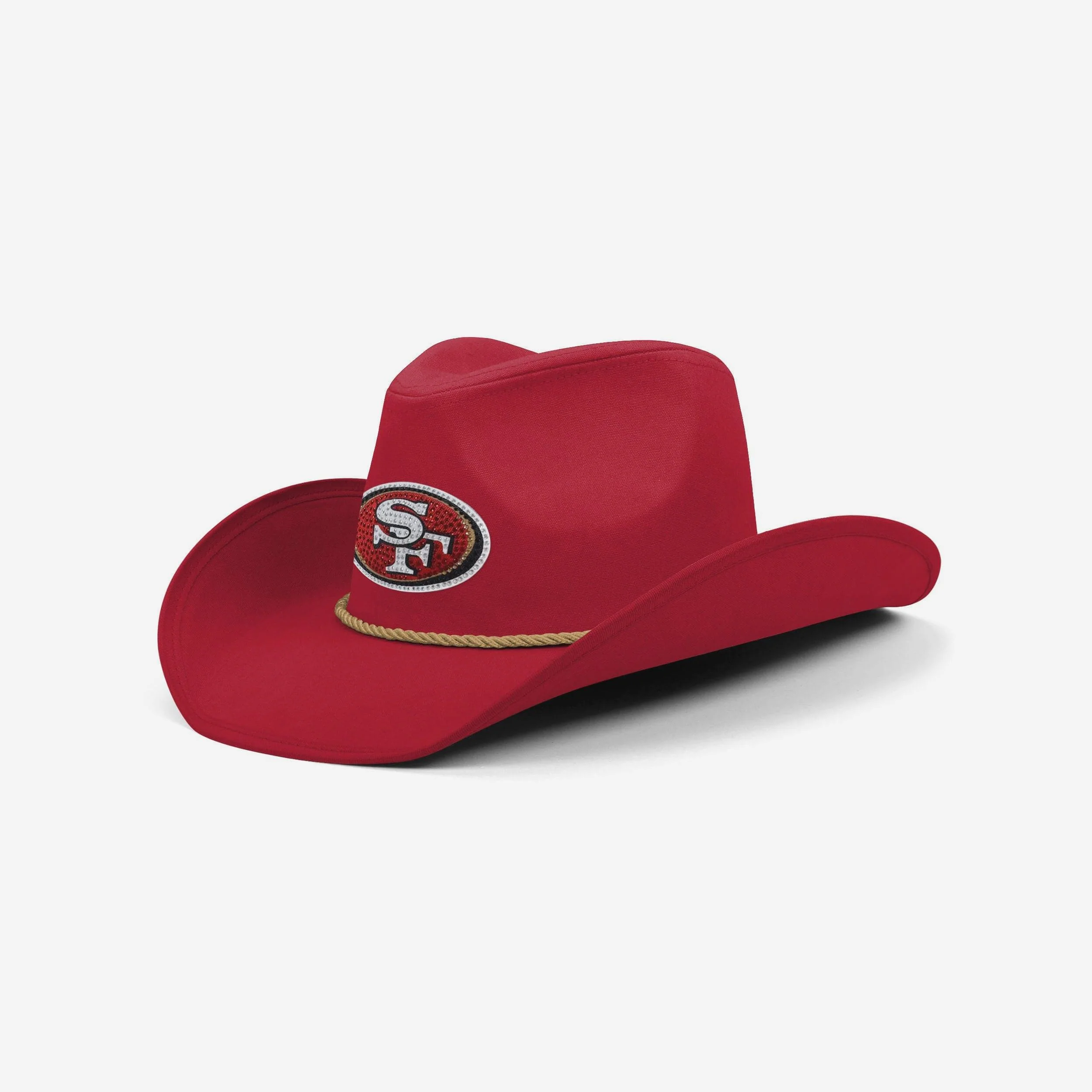 San Francisco 49ers Team Color Rhinestone Logo Cowboy Hat